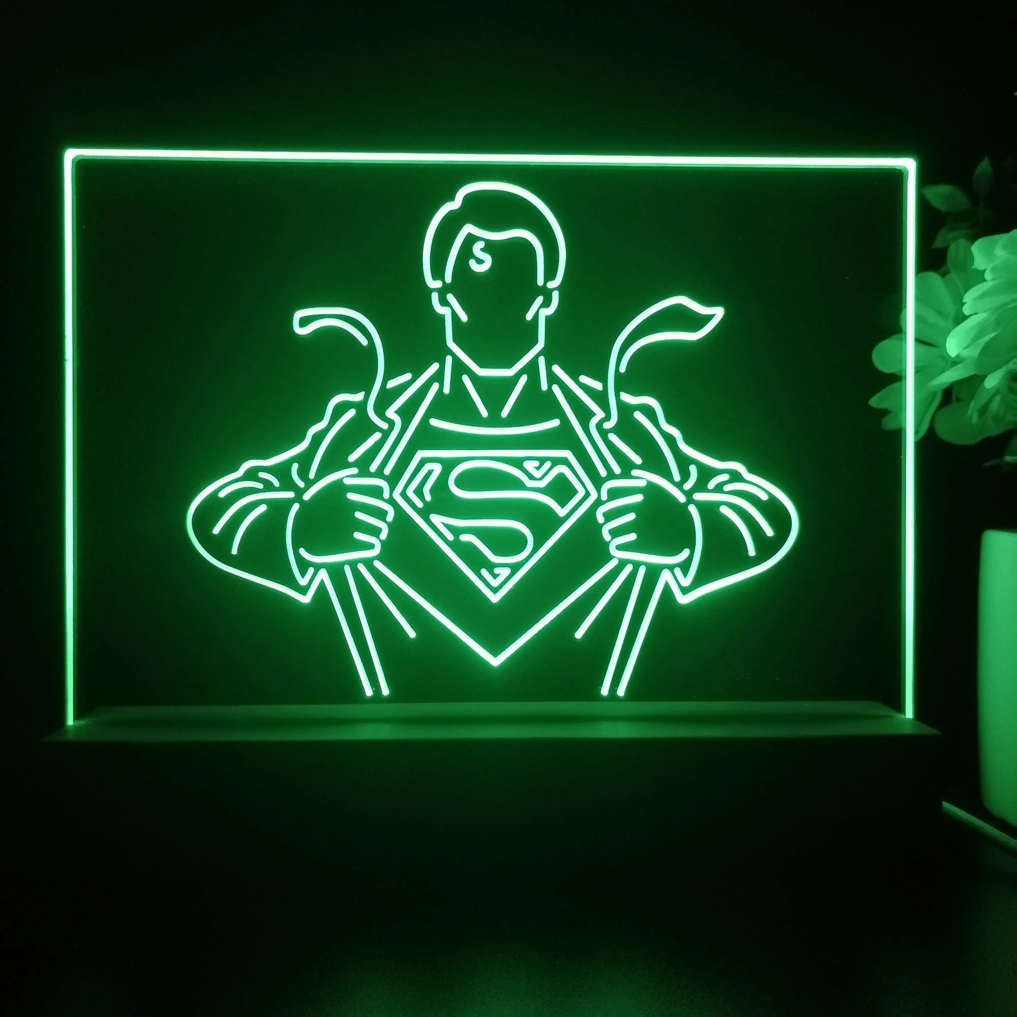Superman Hero 3D Illusion Night Light Desk Lamp - Image 3