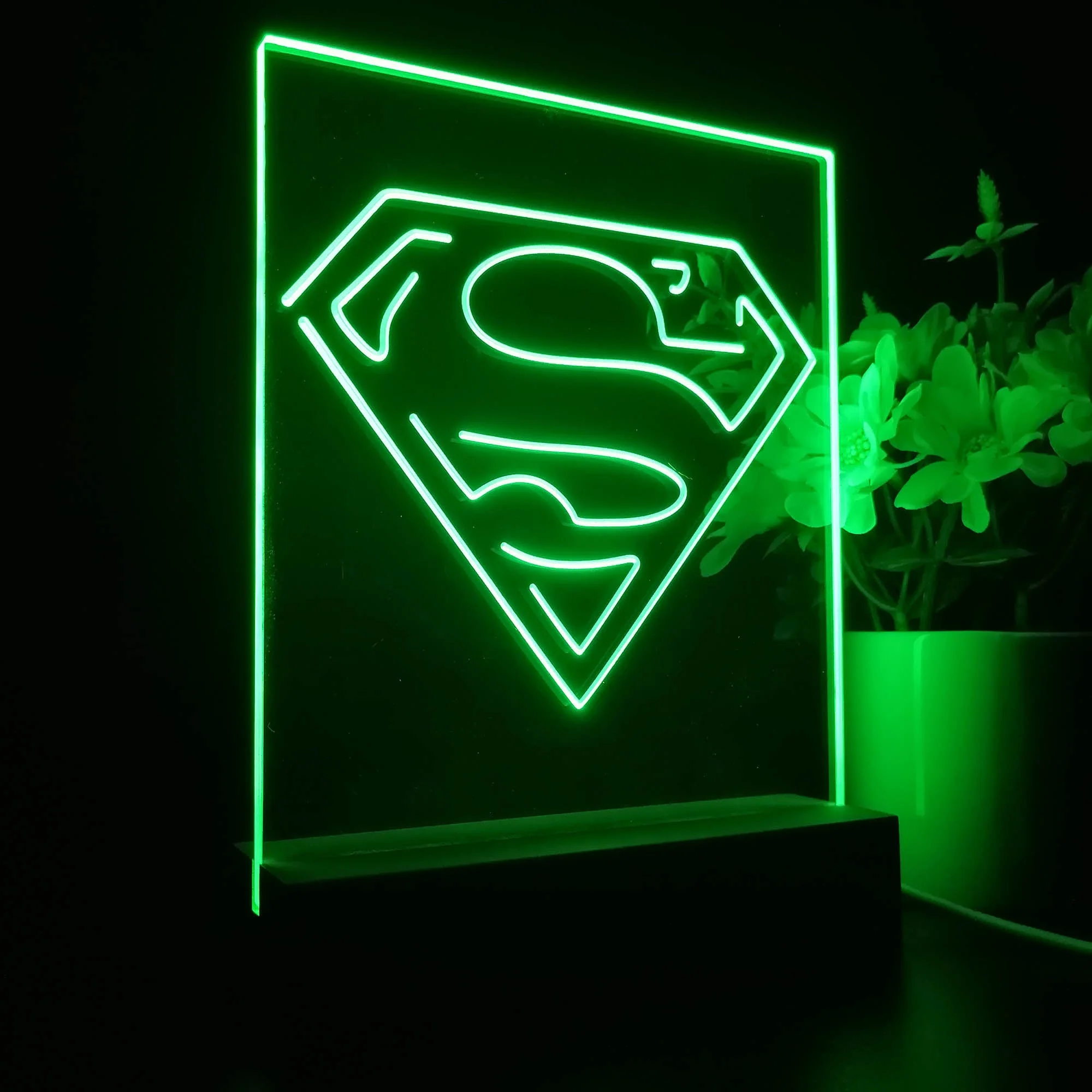 Superman Hero 3D Illusion Night Light Desk Lamp - Image 6