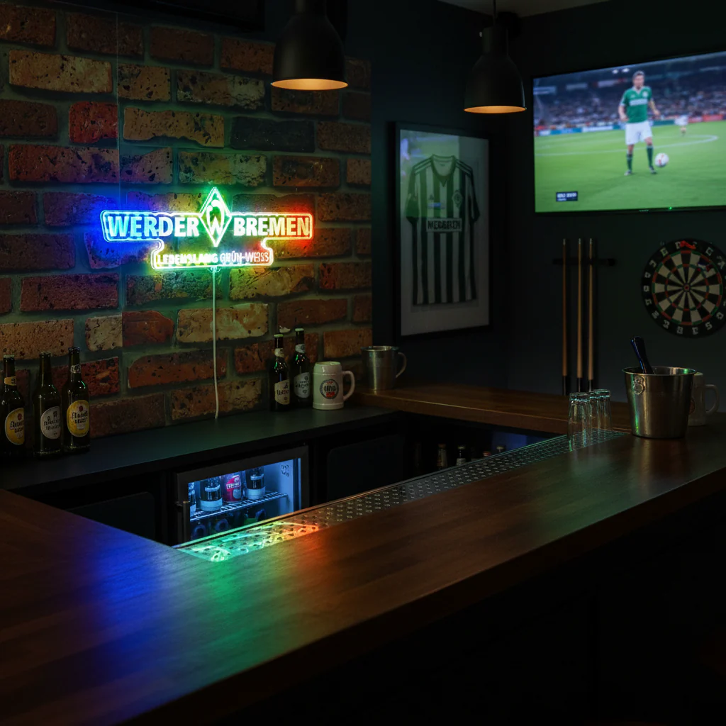 SV Werder Bremen FC Neon LED Sign with Dynamic RGB Colors - Image 8