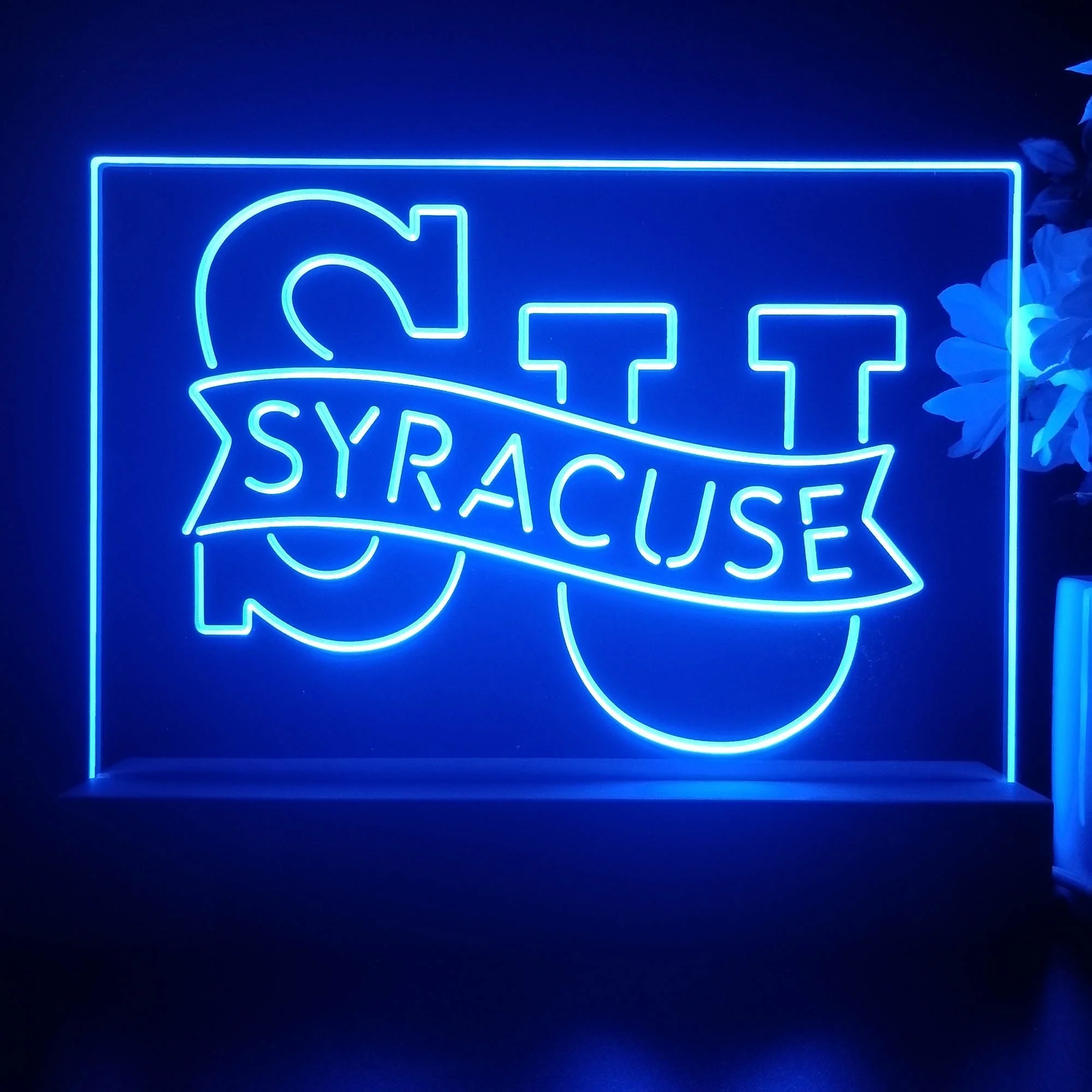 Syracuse Orange Night Light Pub Bar Lamp - Image 2