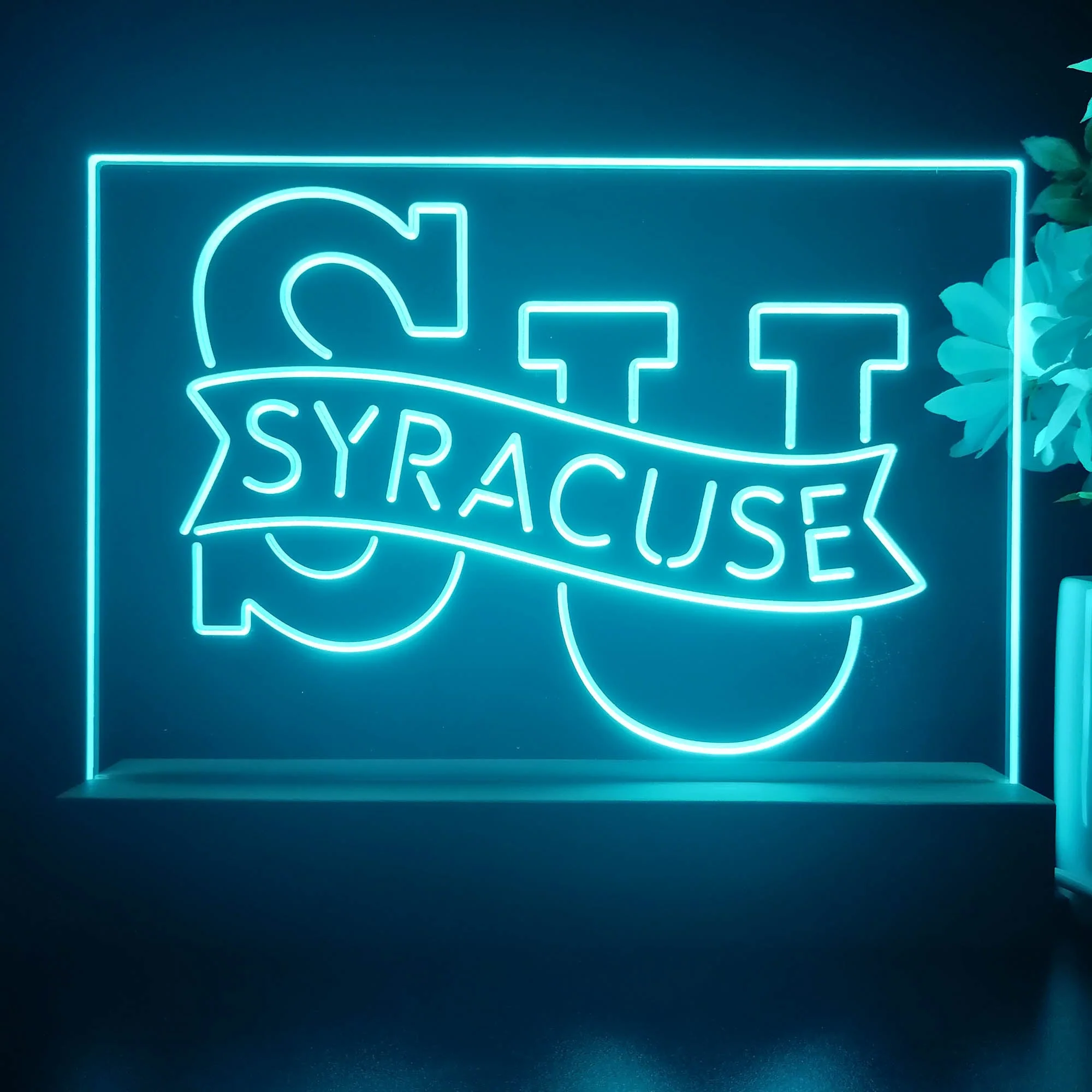 Syracuse Orange Night Light Pub Bar Lamp - Image 3