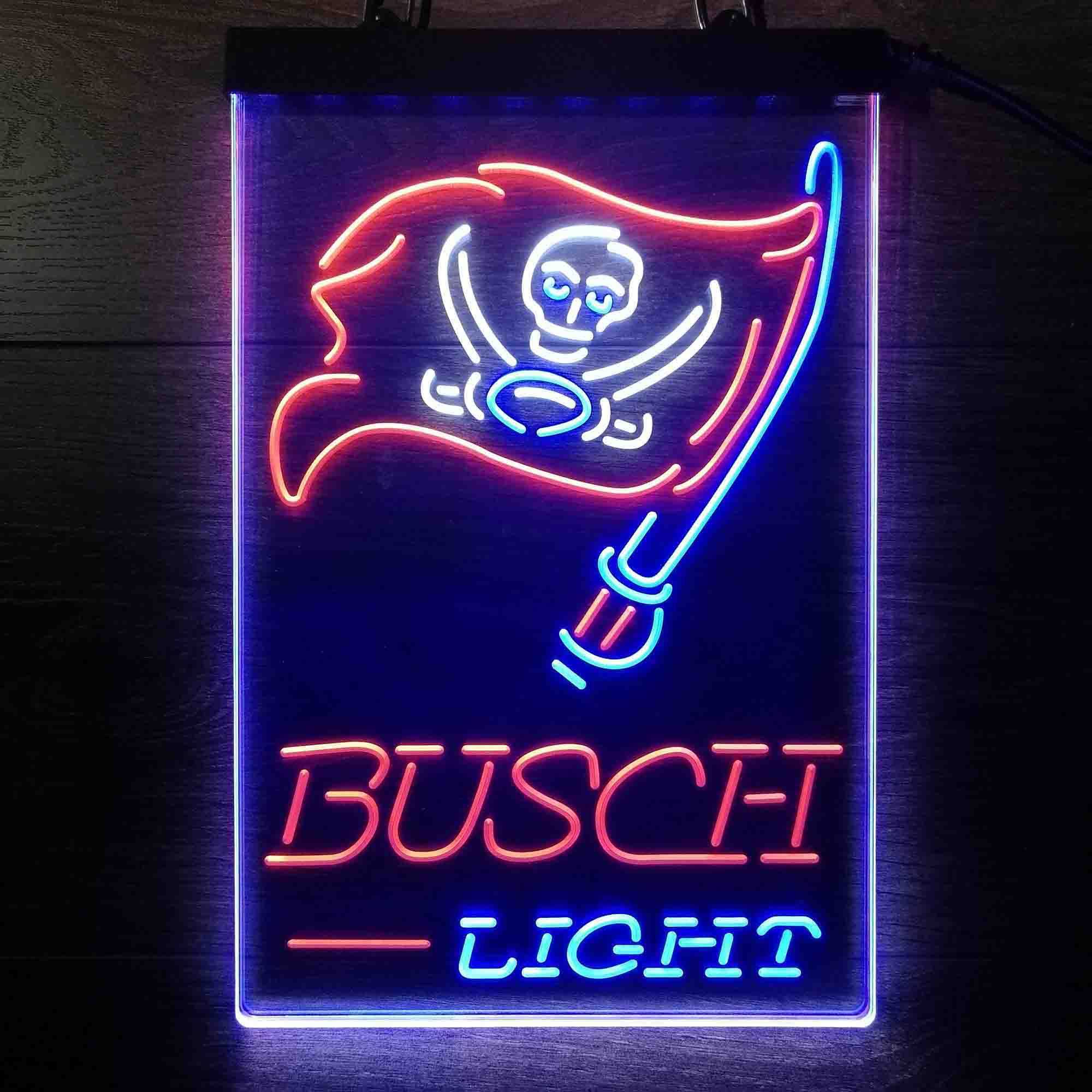 Tampa Bay Buccaneers Busch Neon LED Sign 3 Colors