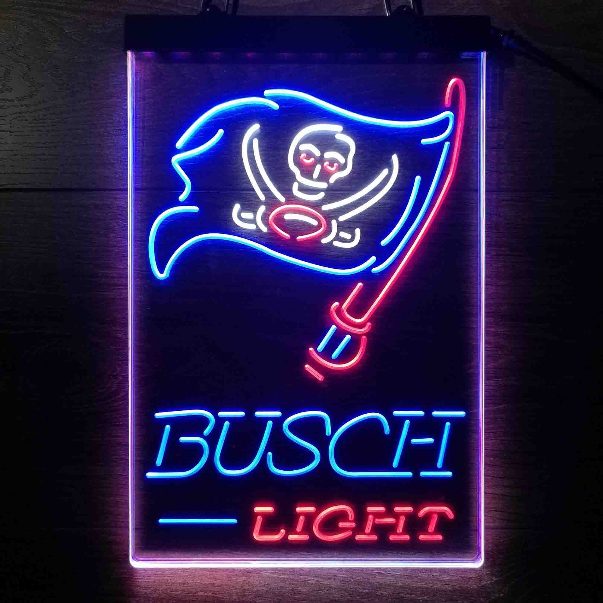 Tampa Bay Buccaneers Busch Neon LED Sign 3 Colors - Image 4