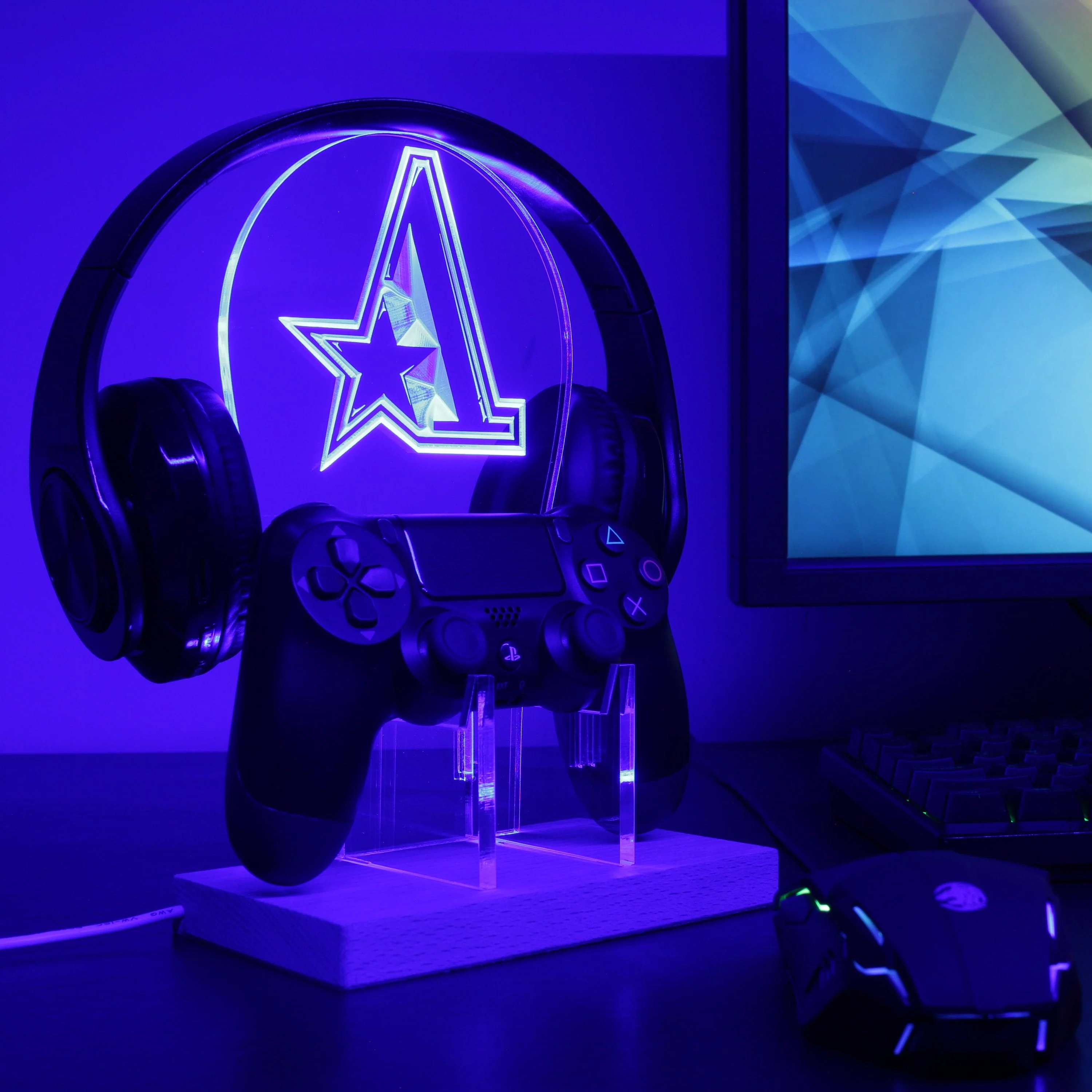 Team Aster LED Gaming Headset Controller Stand - Image 3