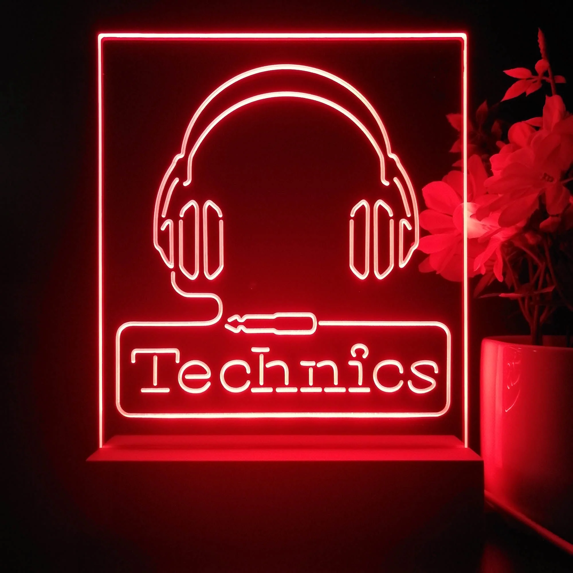 Technics Headphone Audio 3D Illusion Night Light Desk Lamp - Image 4