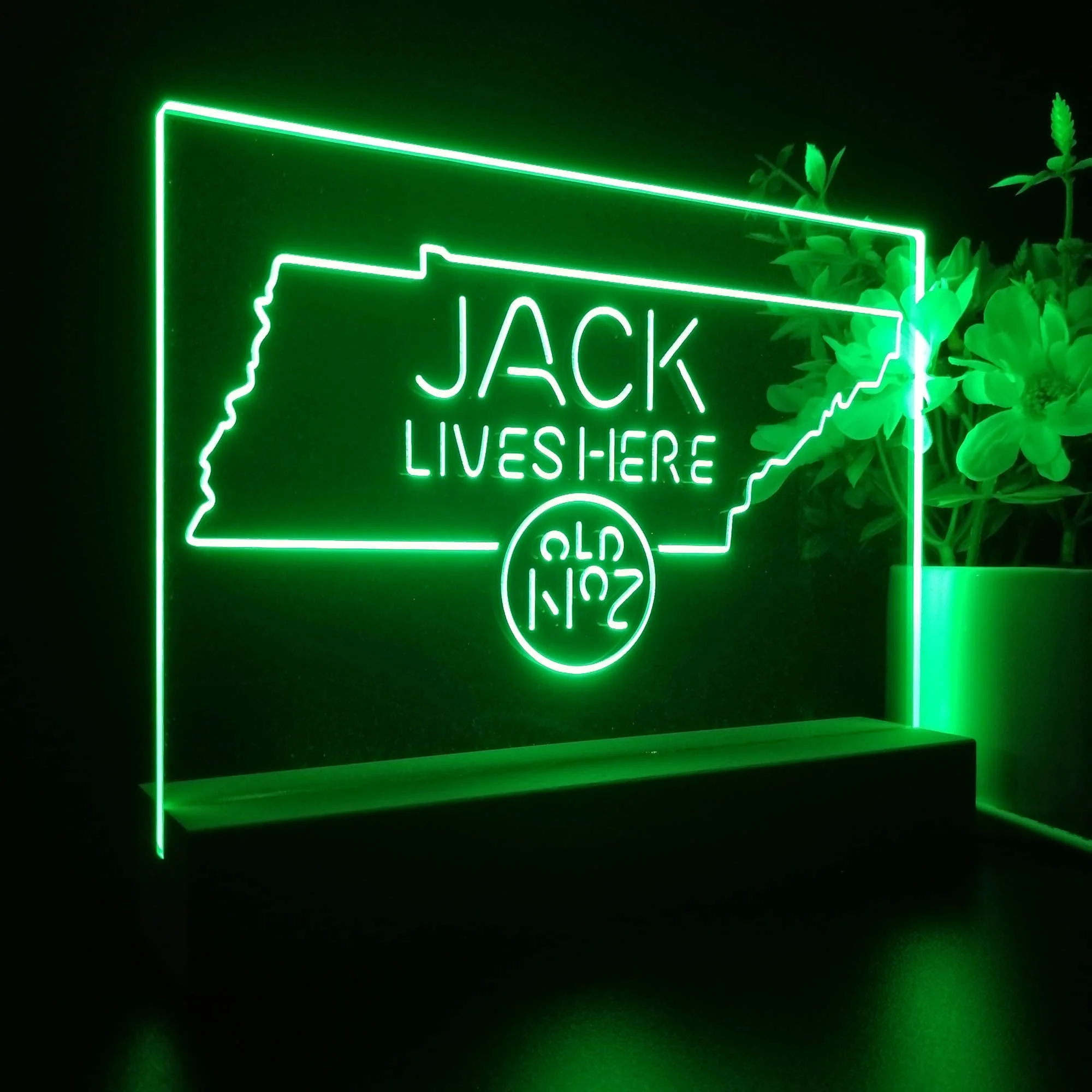 Tennessee Jack Lives Here Neon Sign Pub Bar Lamp - Image 5