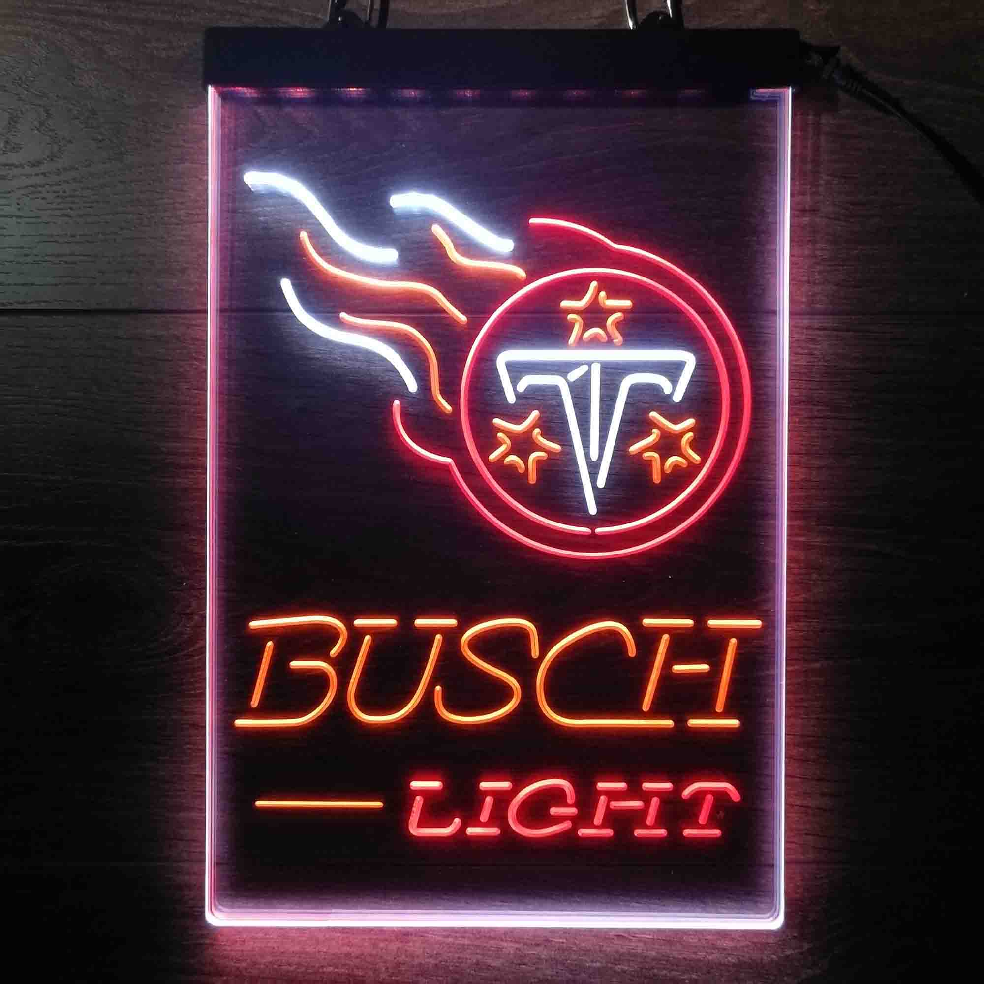 Tennessee Titans Busch Neon LED Sign 3 Colors - Image 4
