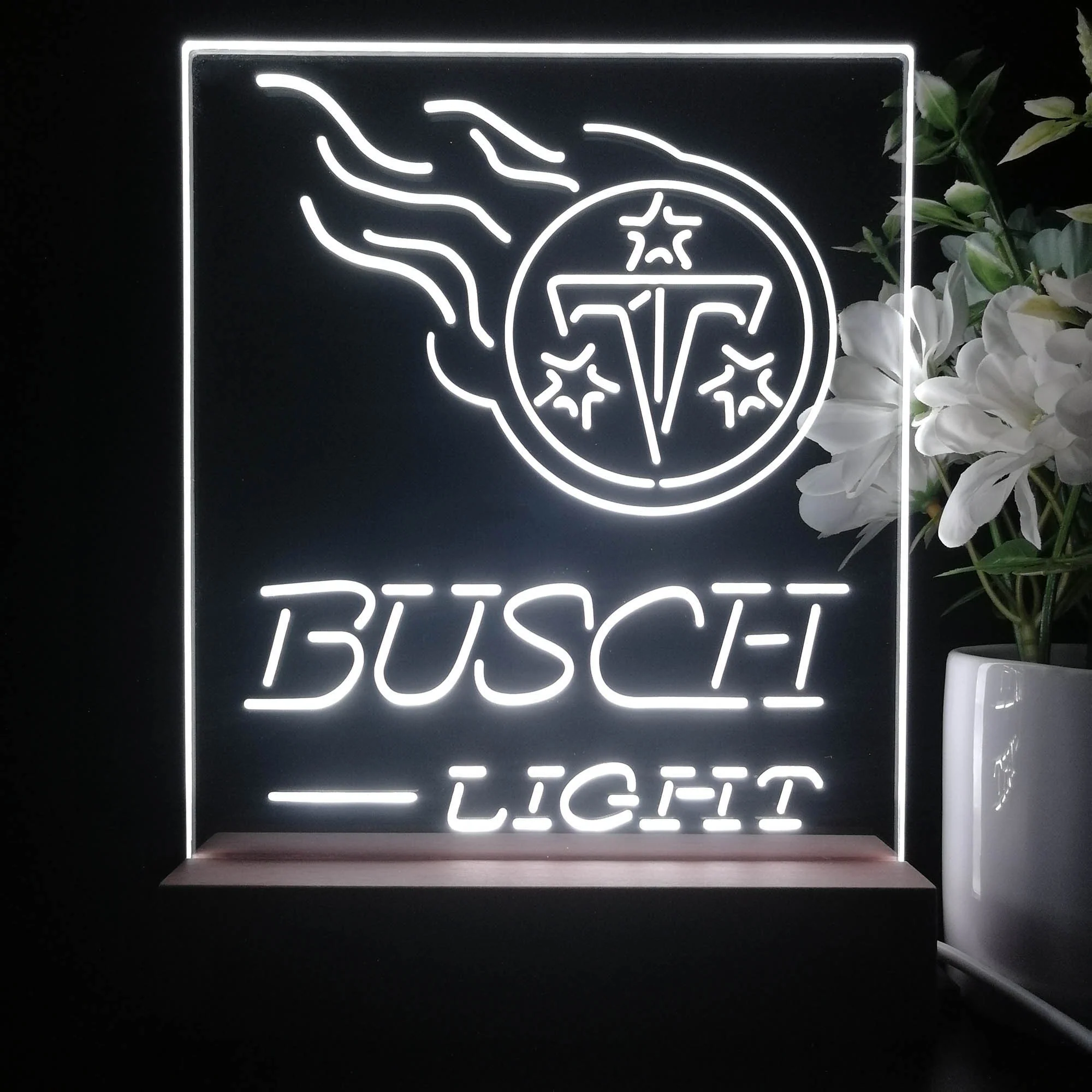 Tennessee Titans Busch Light Neon Sign Pub Bar Lamp - Image 4