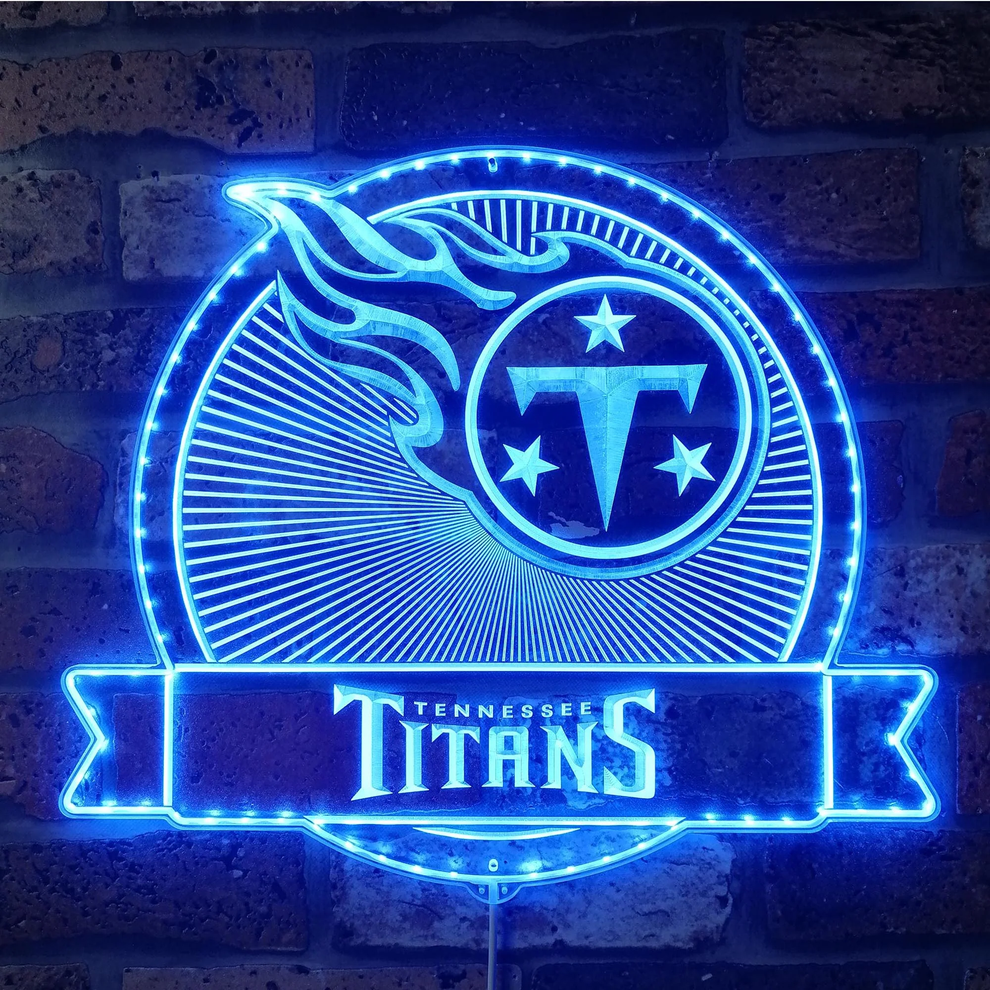 Tennessee Titans Neon LED Sign with Dynamic RGB Colors - Image 4