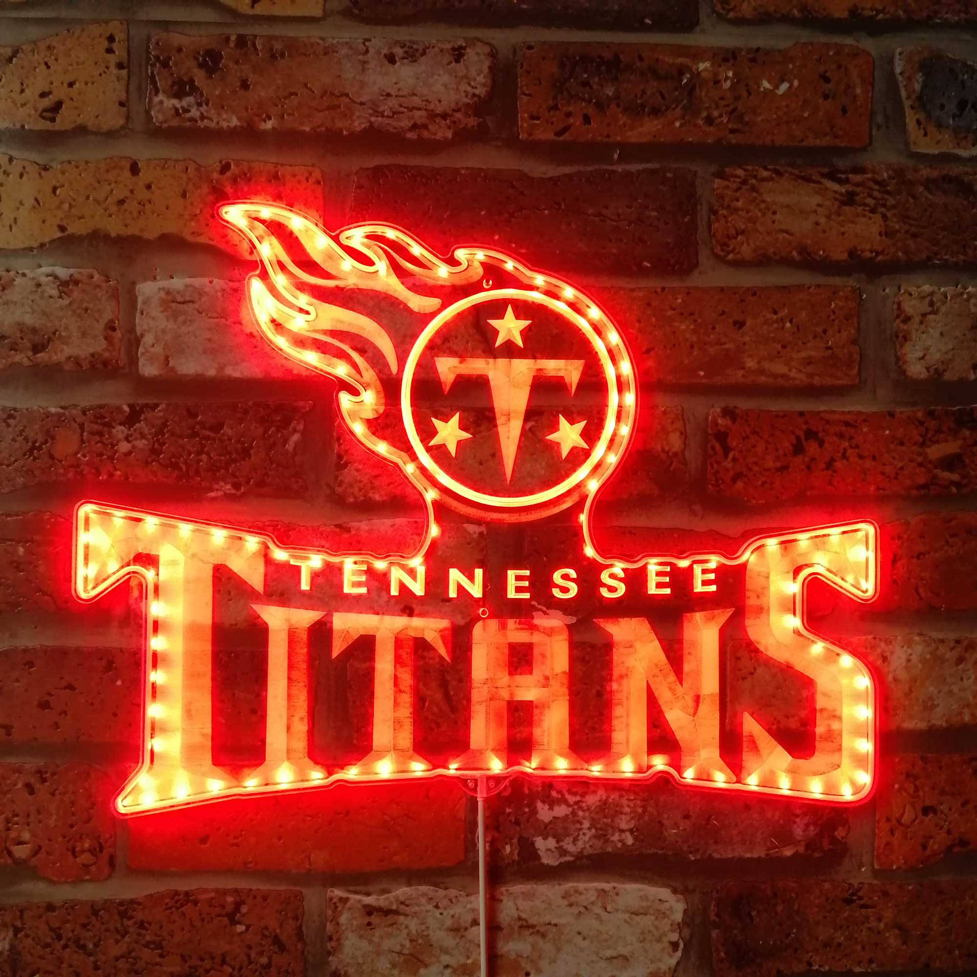Tennessee Titans Neon LED Sign with Dynamic RGB Colors