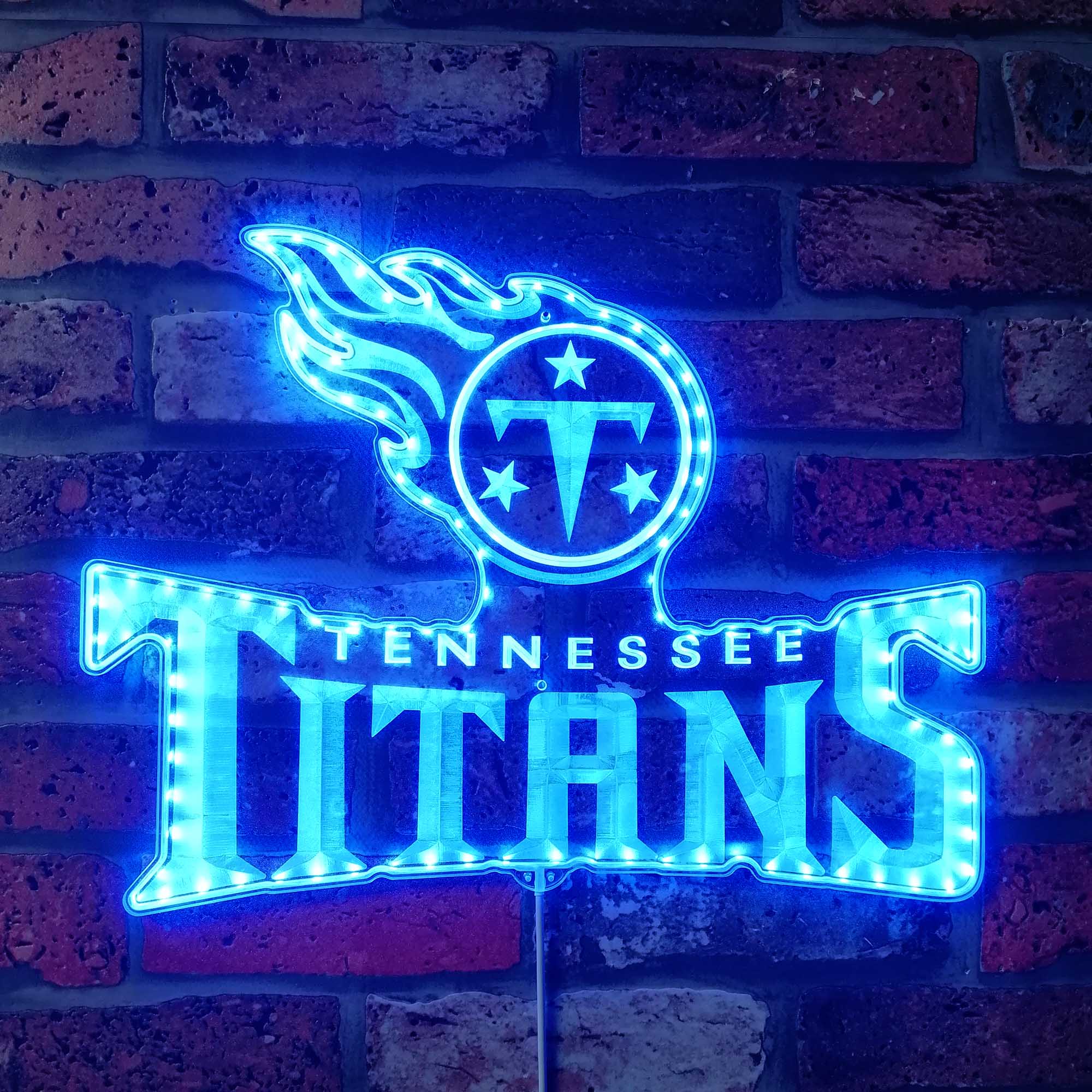 Tennessee Titans Neon LED Sign with Dynamic RGB Colors - Image 4