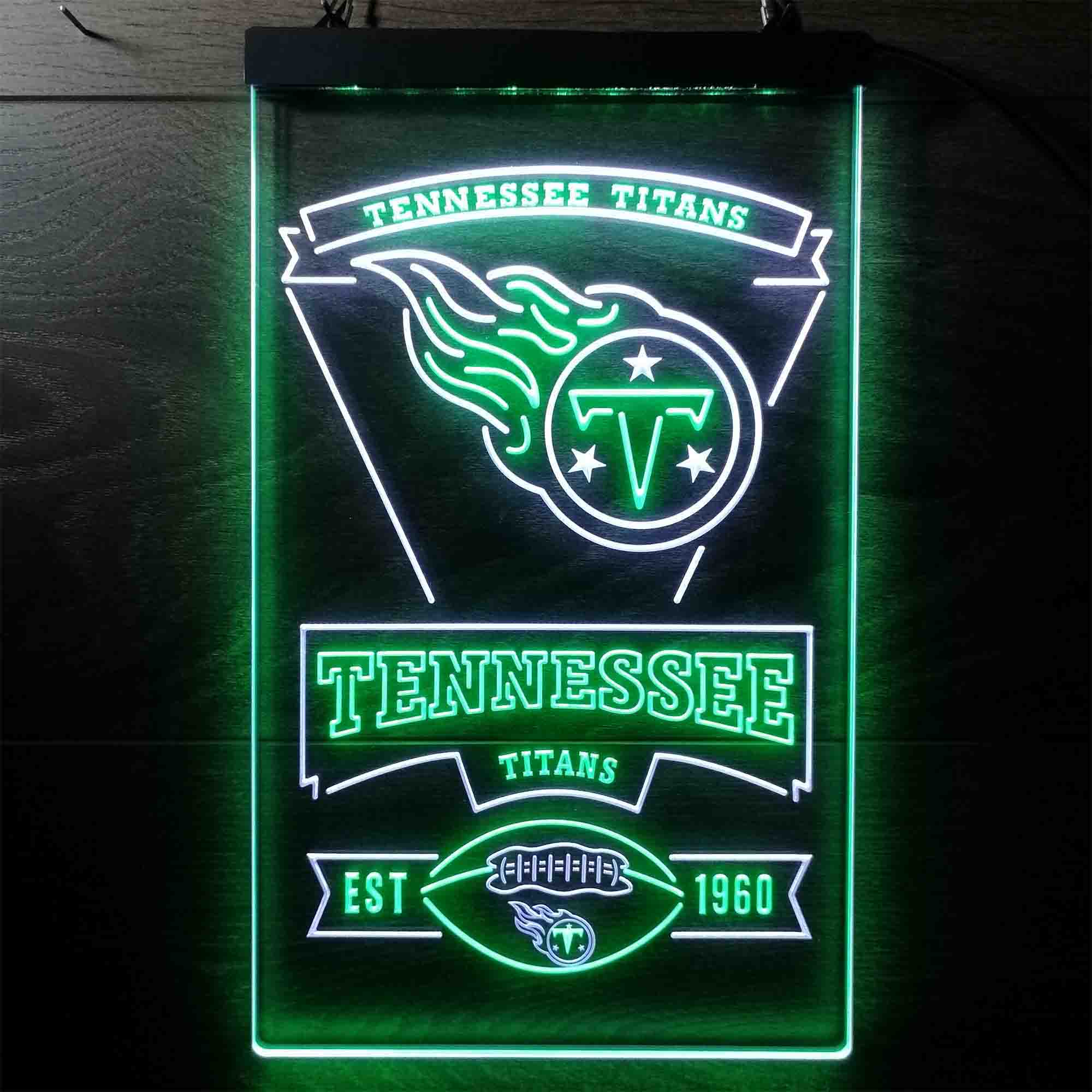 Tennessee Titans Est. 1960 Neon-Like LED Sign - Image 11
