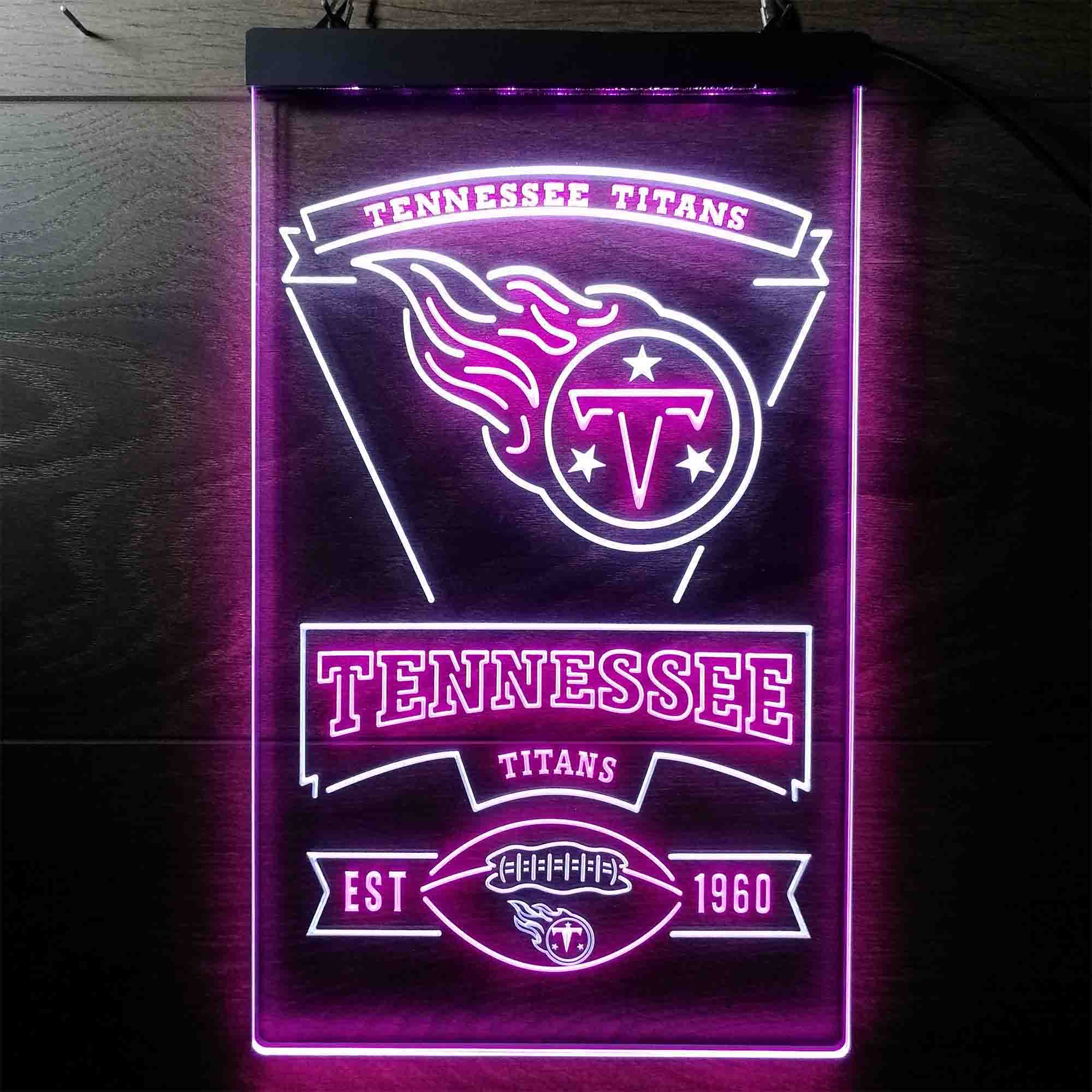 Tennessee Titans Est. 1960 Neon-Like LED Sign - Image 12