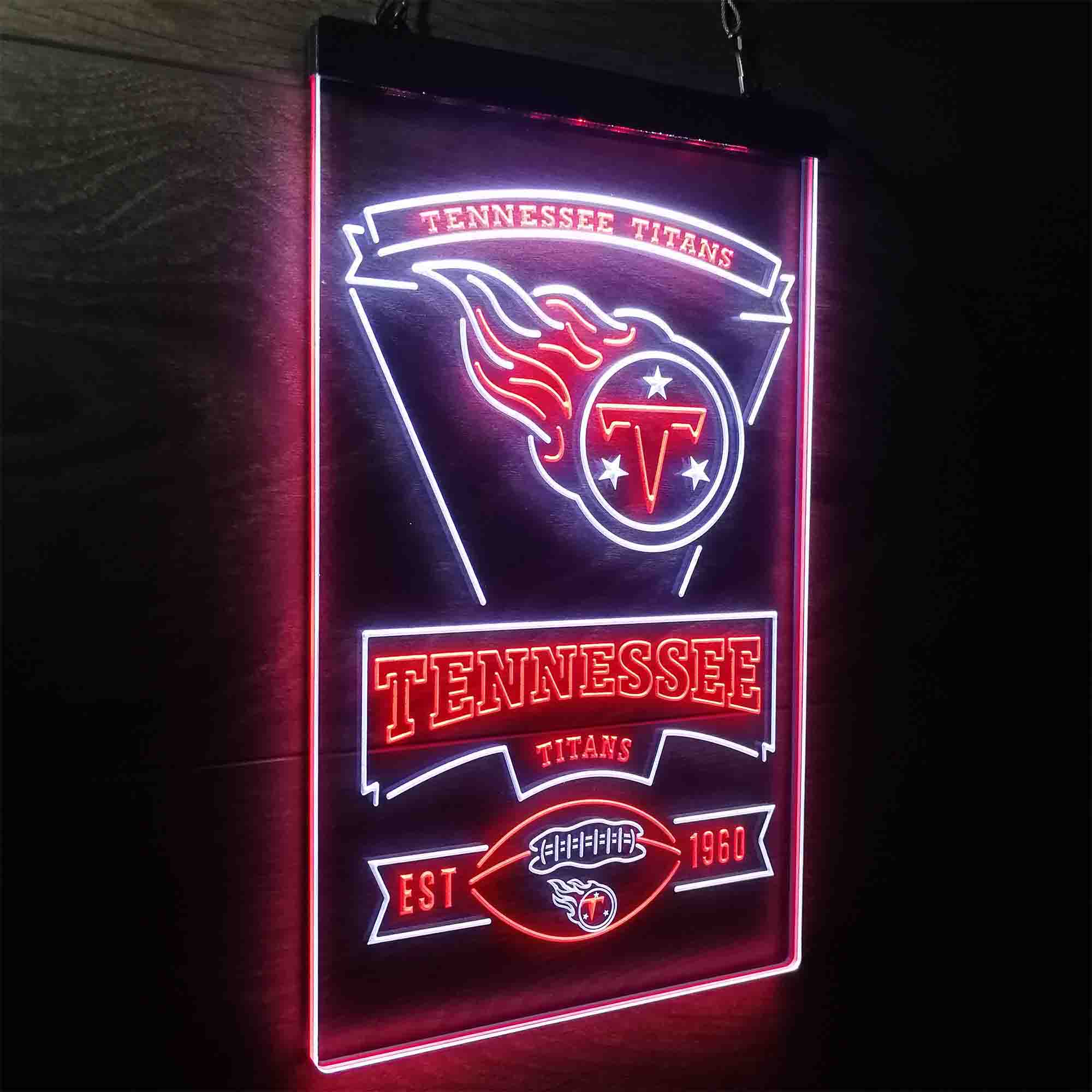Tennessee Titans Est. 1960 Neon-Like LED Sign - Image 17