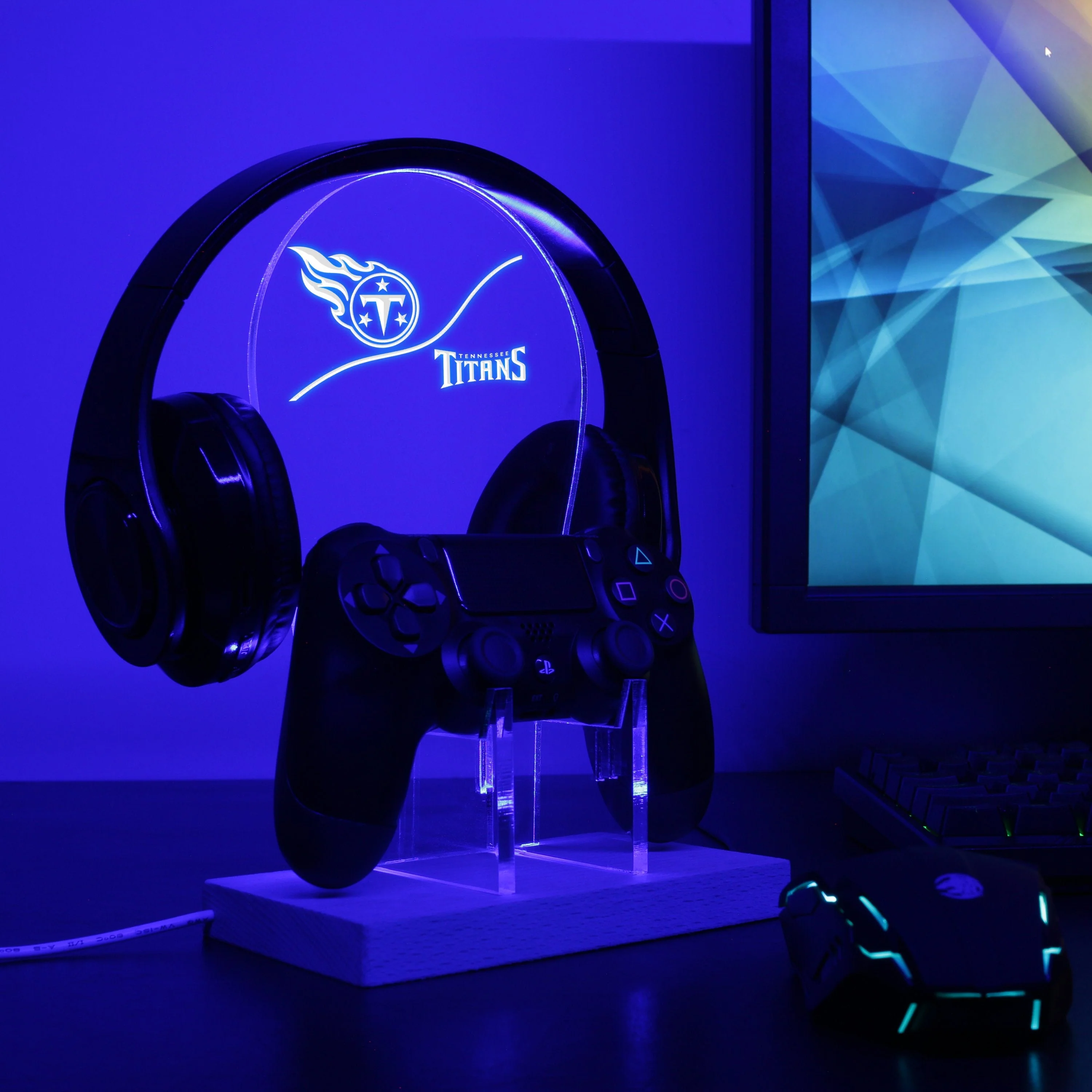 Tennessee Titans NFL LED Gaming Headset Controller Stand - Image 3