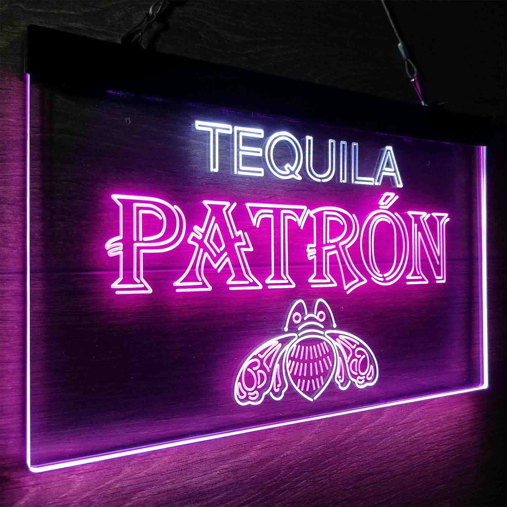 Patron Tequila Neon Sign Light Beer Bar Pub Windows Hanging - Image 16