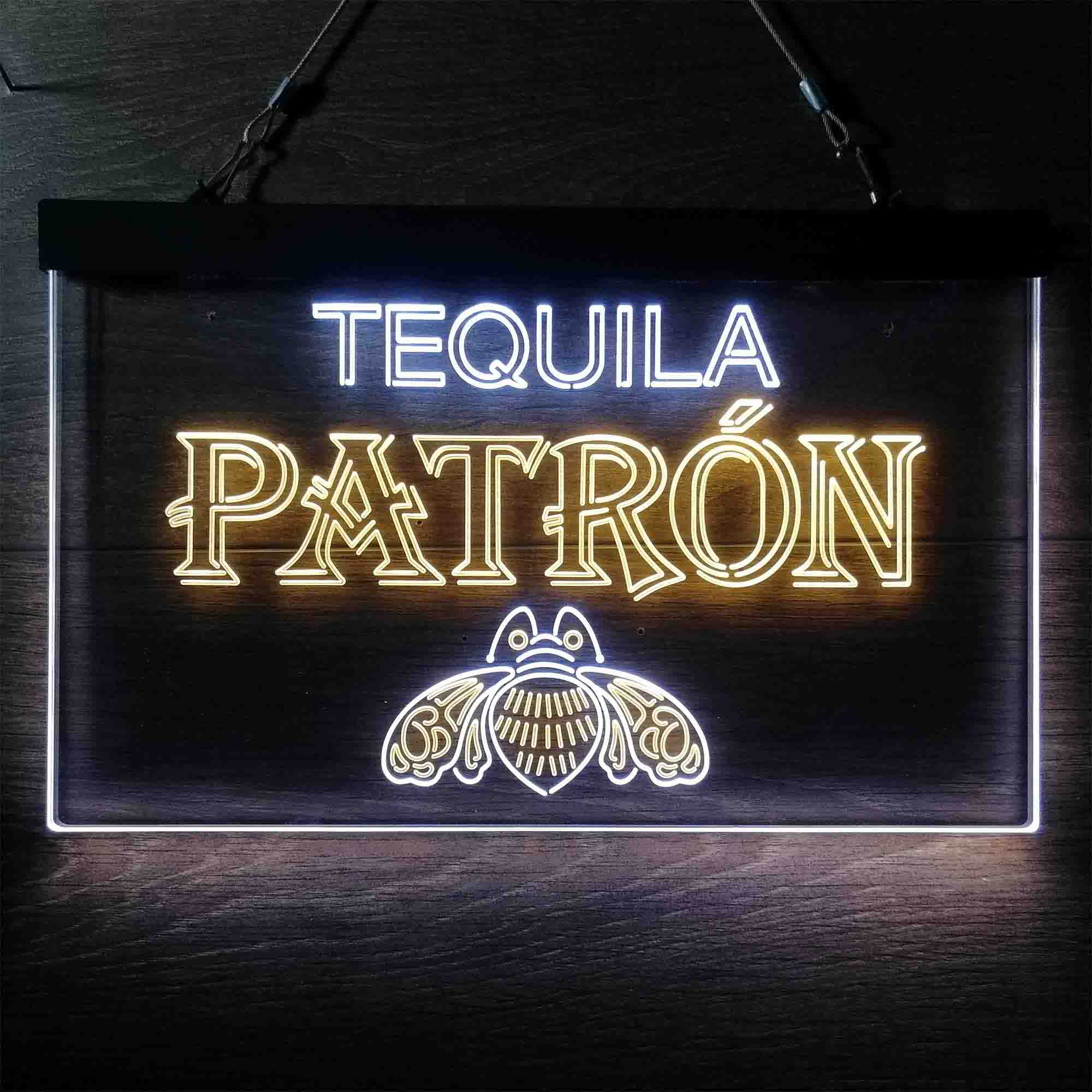 Patron Tequila Neon Sign Light Beer Bar Pub Windows Hanging - Image 9