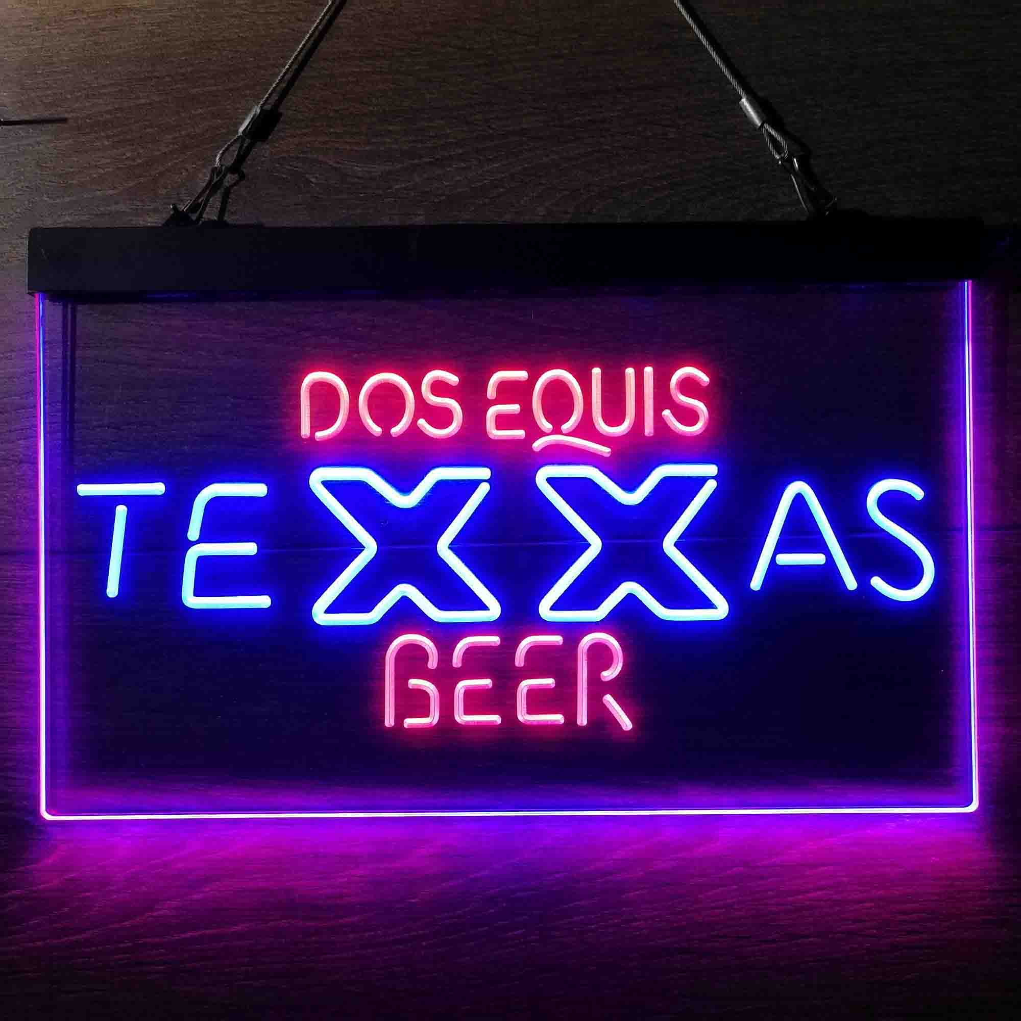 Texas Dos Equis Beer Neon-Like LED Sign - Image 5