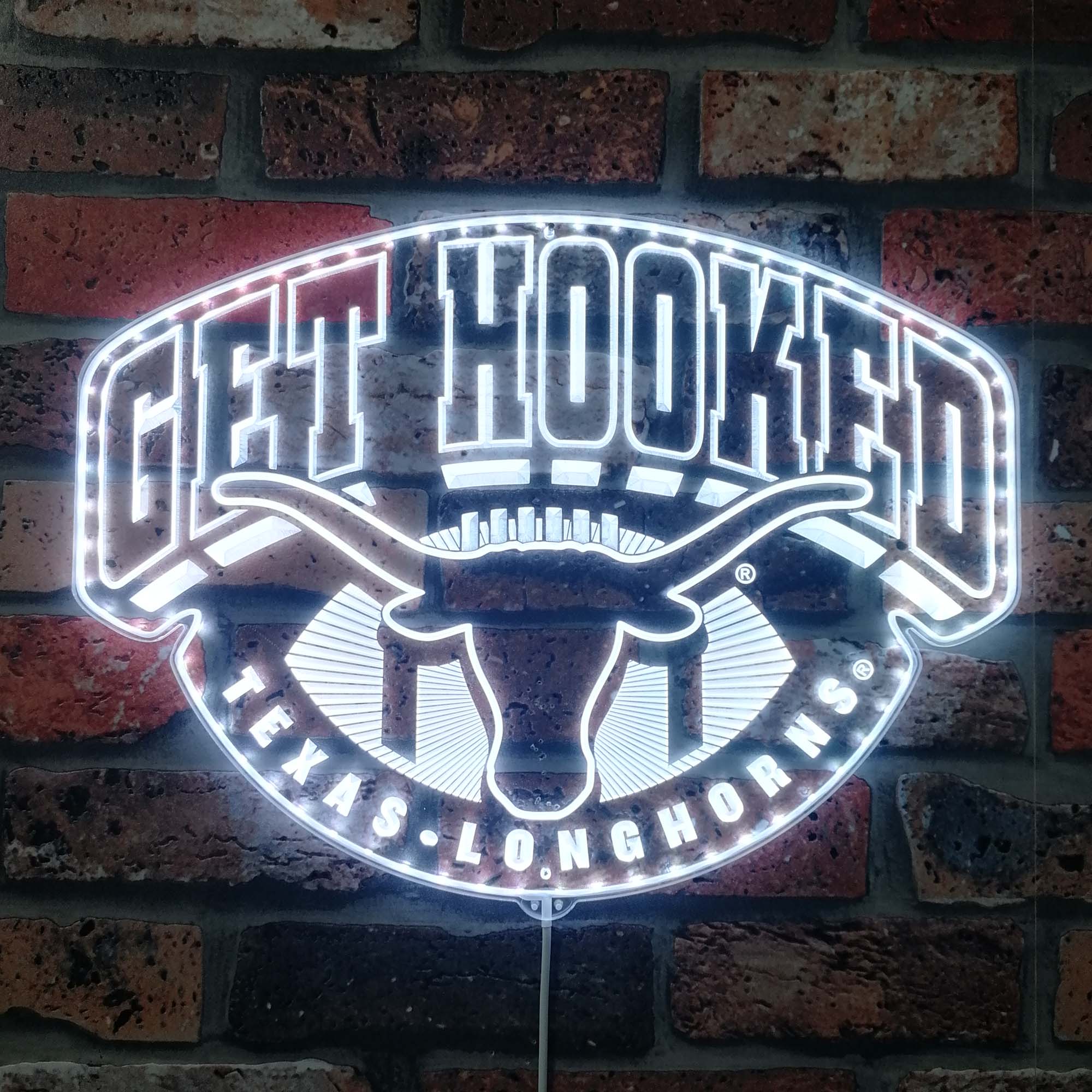 Texas Longhorn Neon LED Sign with Dynamic RGB Colors - Image 5