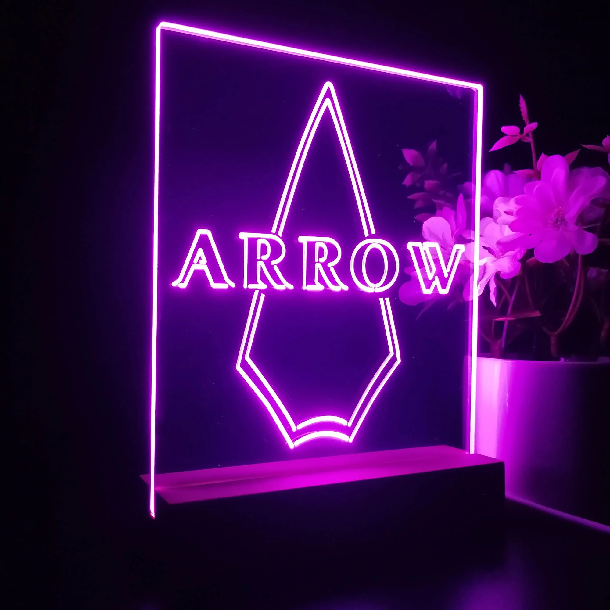 The Arrow Vertical 3D Illusion Night Light Desk Lamp - Image 6