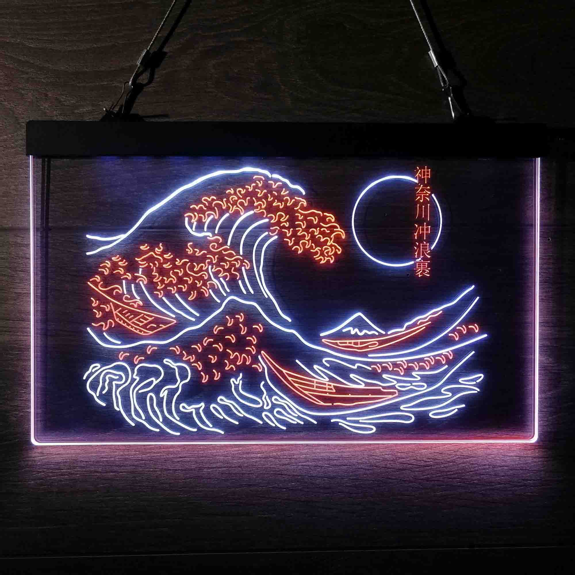 The Great Wave Off Kanagawa Japan Neon LED Sign - Image 3