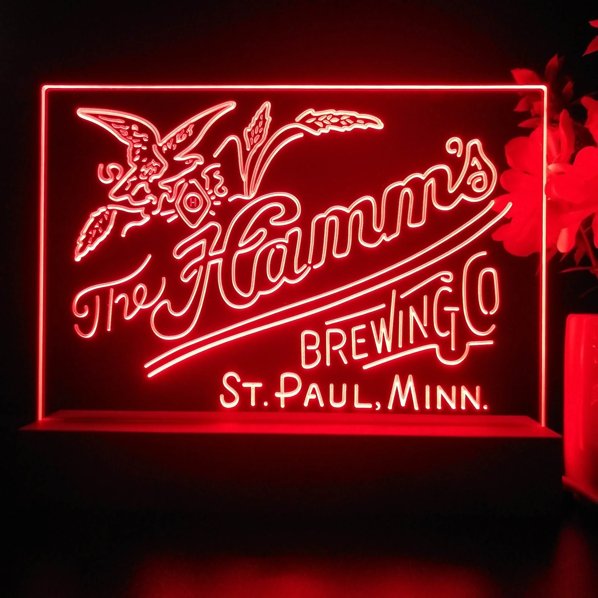 The Hamm's Brewing Company Neon Sign Pub Bar Lamp
