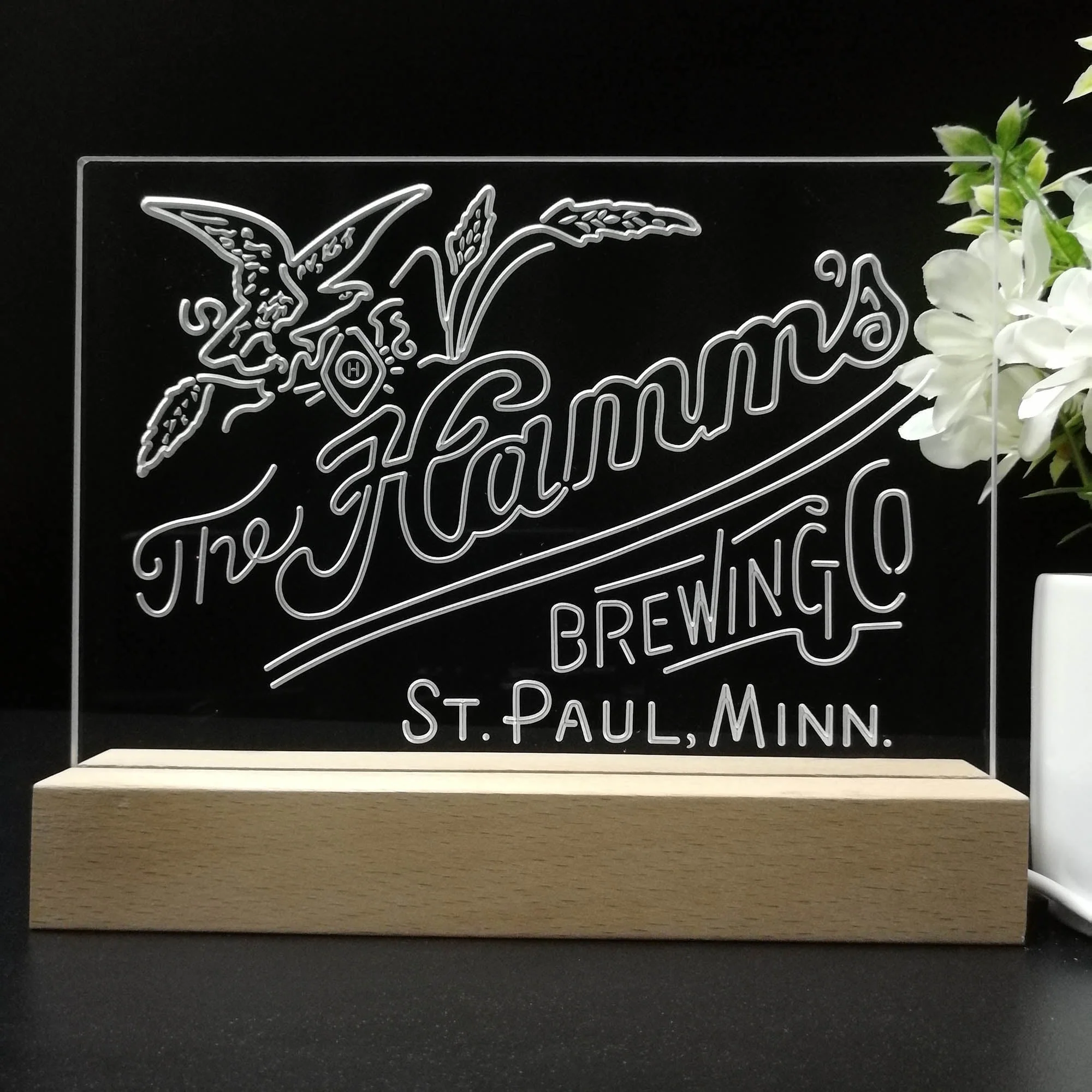The Hamm's Brewing Company Neon Sign Pub Bar Lamp - Image 8