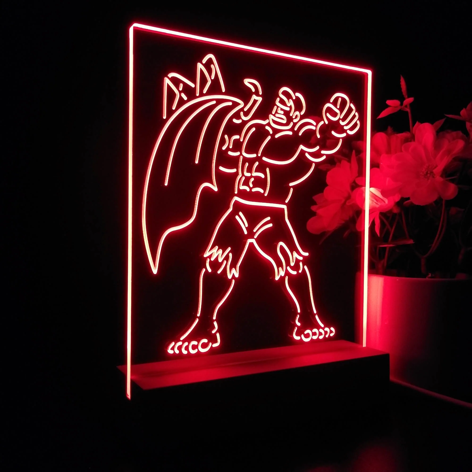 The Incredible Hulk 3D Illusion Night Light Desk Lamp - Image 6