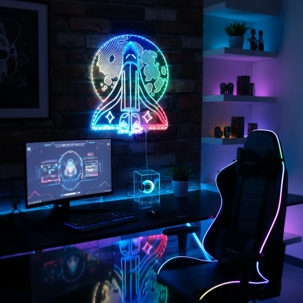 The Last of Us Spaceship Neon LED Sign with Dynamic RGB Colors - Image 8