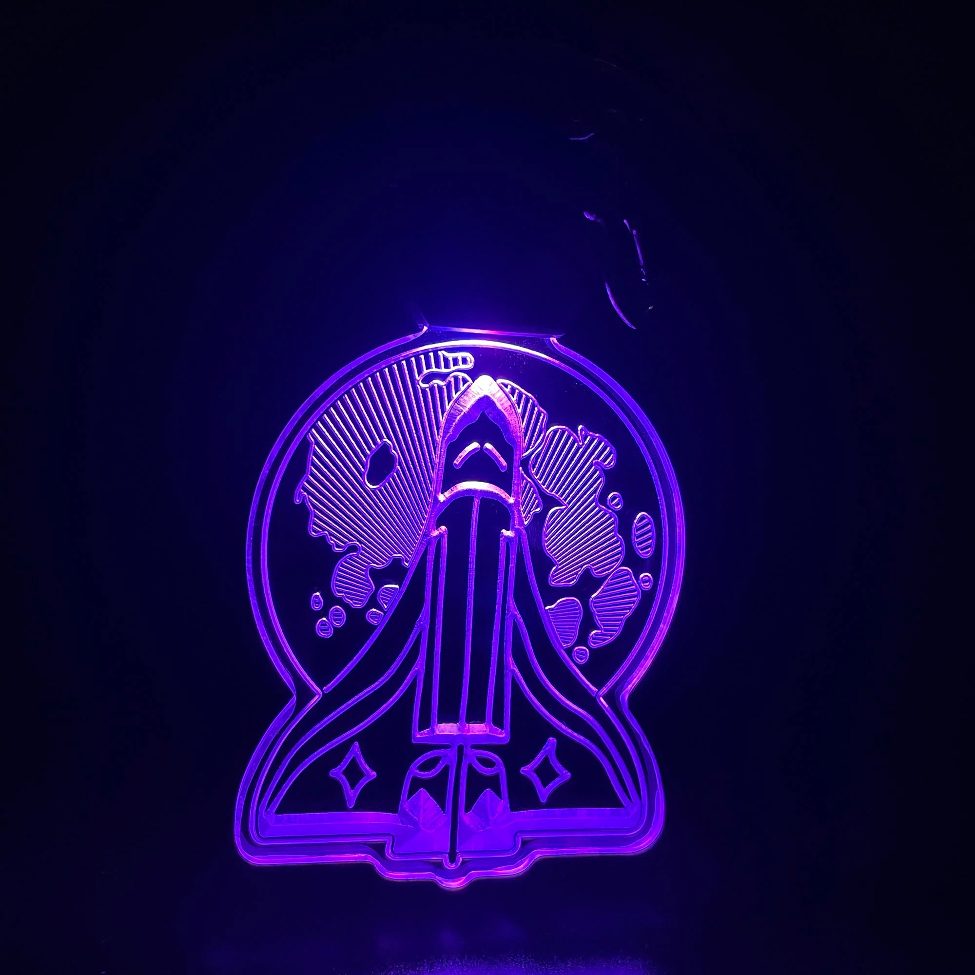 The Last of Us Spaceship LED Light Acrylic Keychain , Christmas Tree Ornament - Image 6