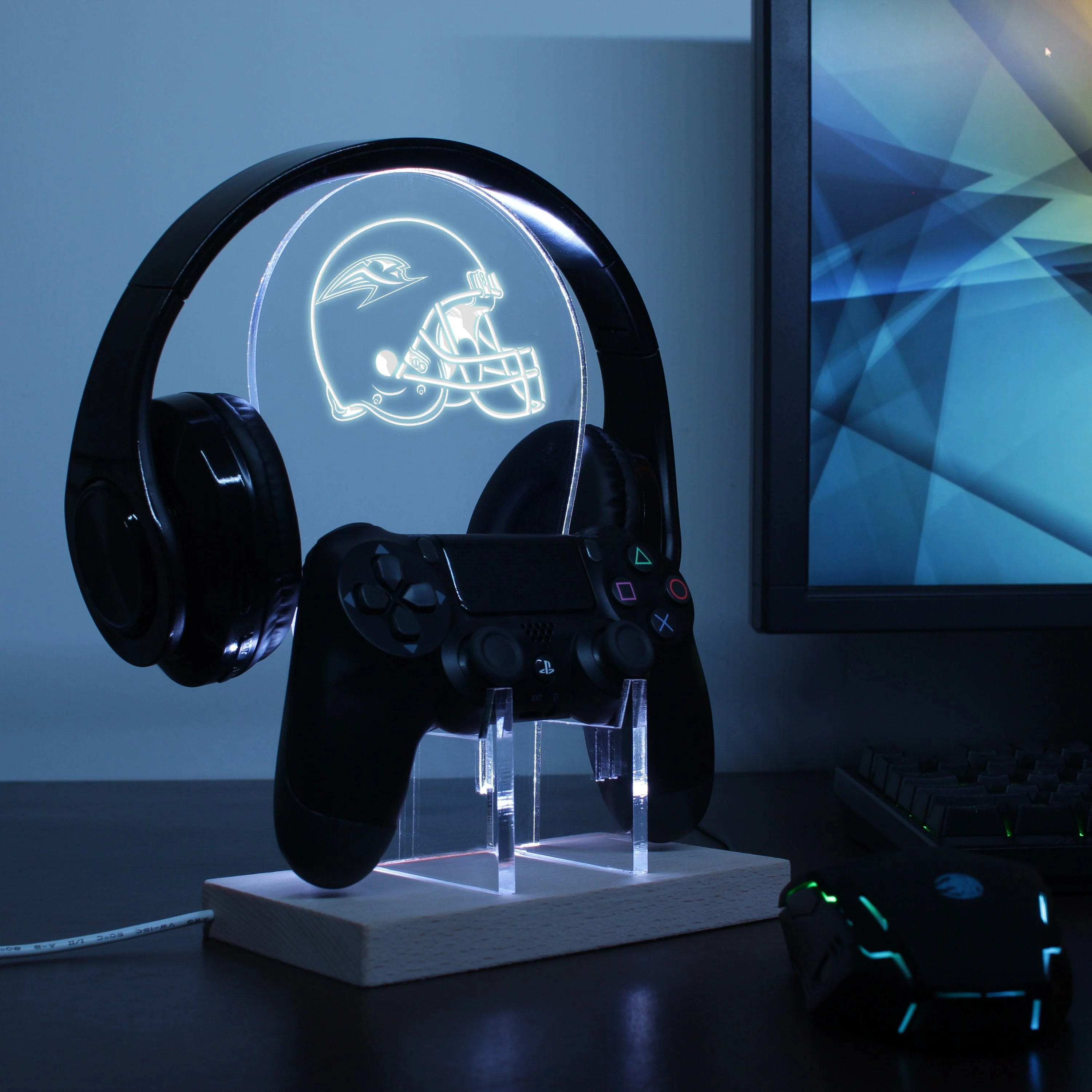 The Los Angeles Avengers Helmet LED Gaming Headset Controller Stand - Image 2