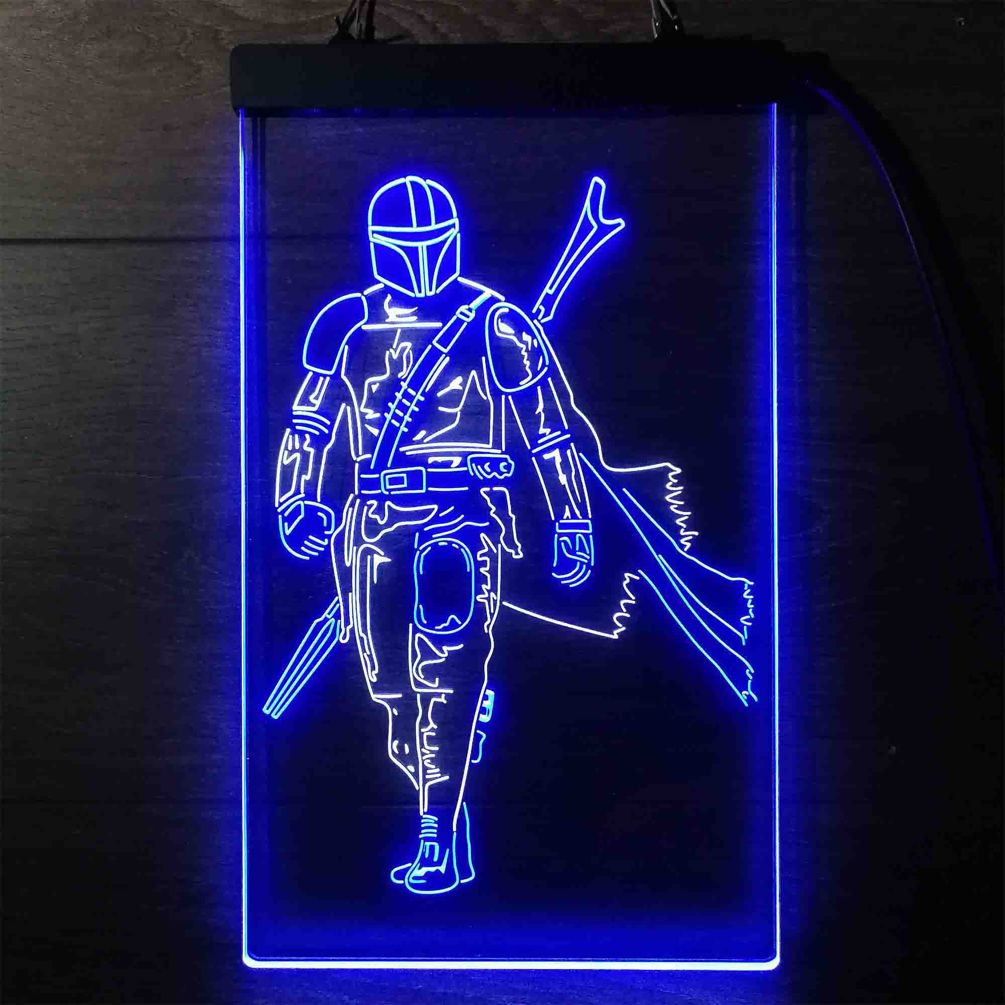 The Mandalorian Neon Light LED Sign, Star Wars Fans Gift - Image 4
