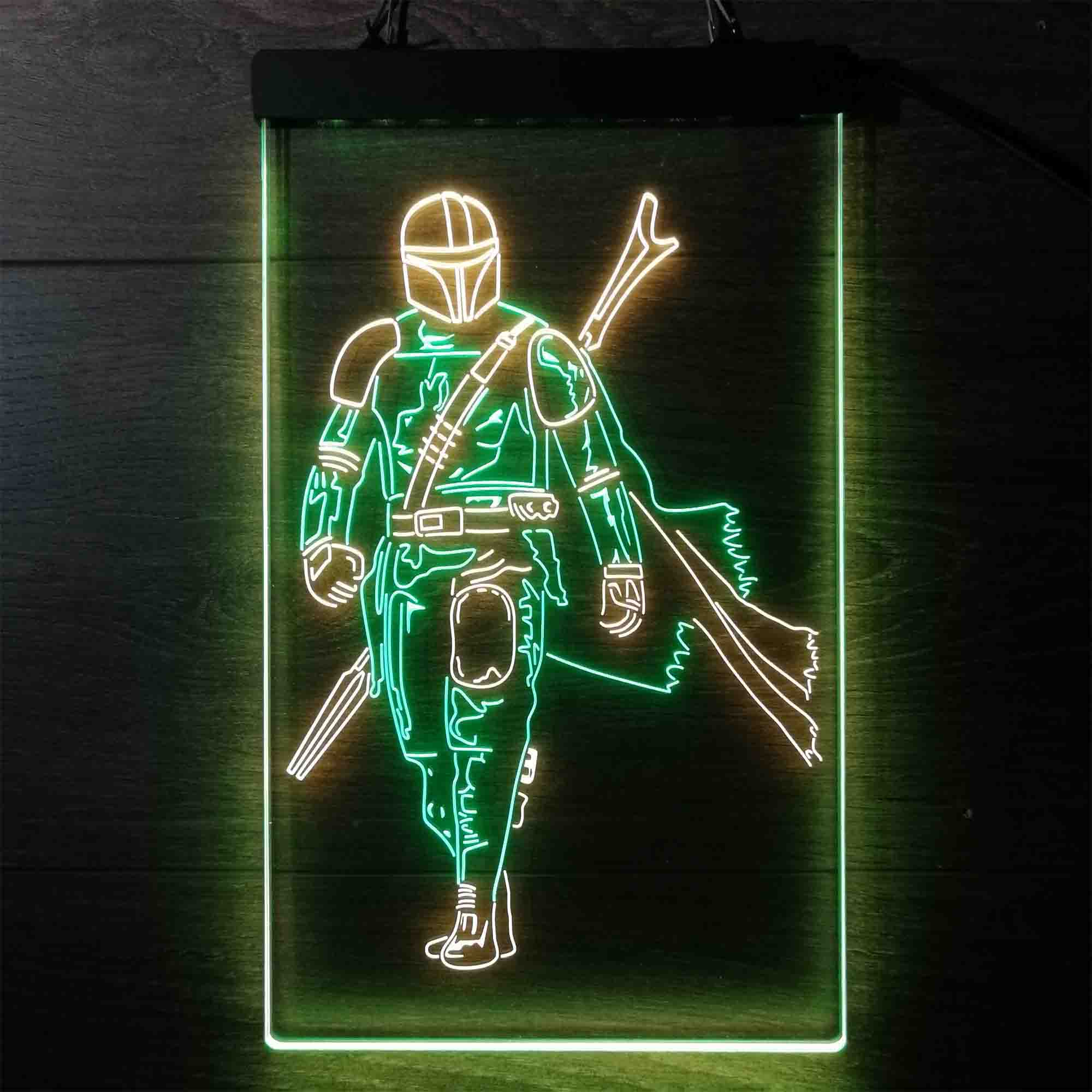 The Mandalorian Neon Light LED Sign, Star Wars Fans Gift - Image 9