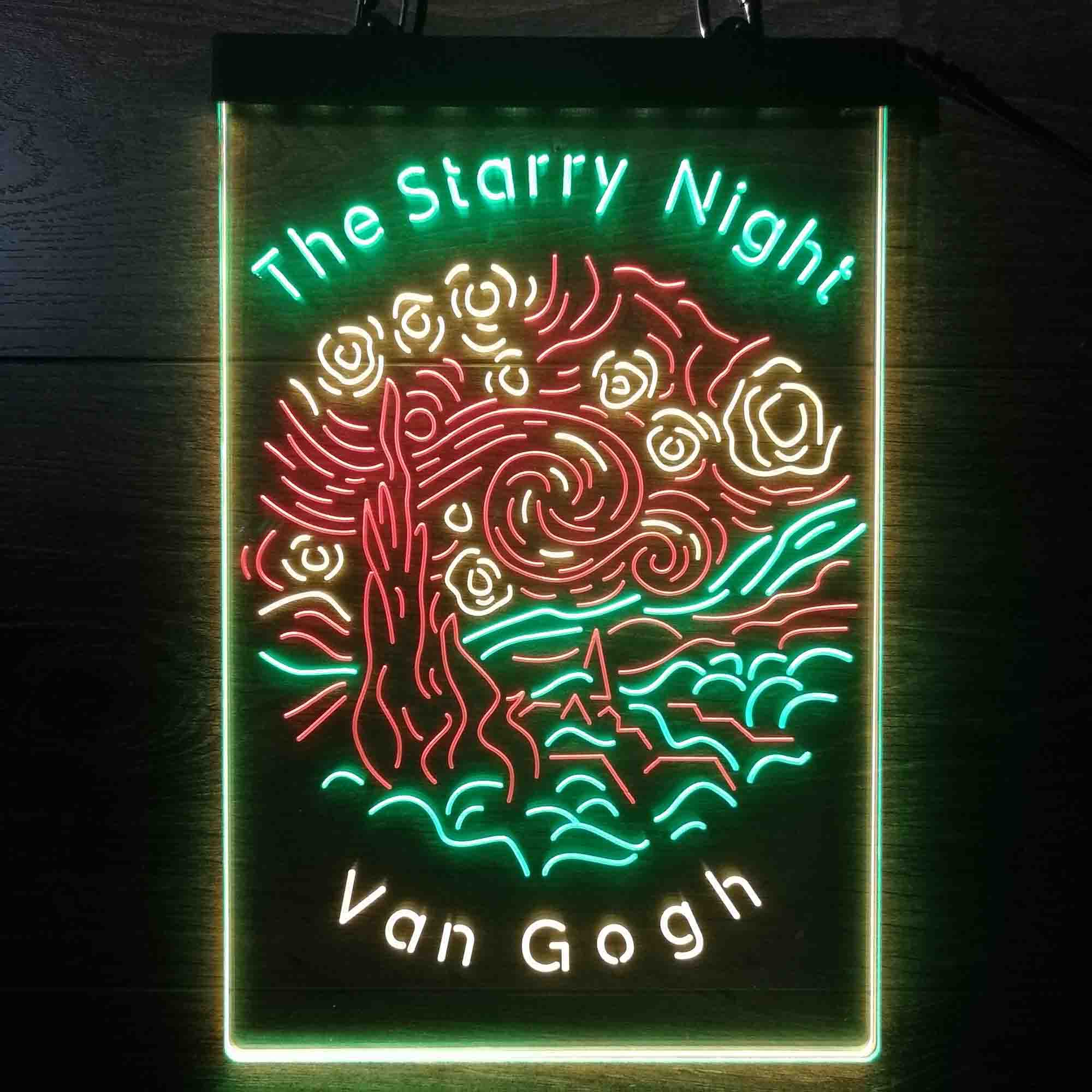 The Starry Night Van Gogh Neon LED Sign 3 Colors - Image 4