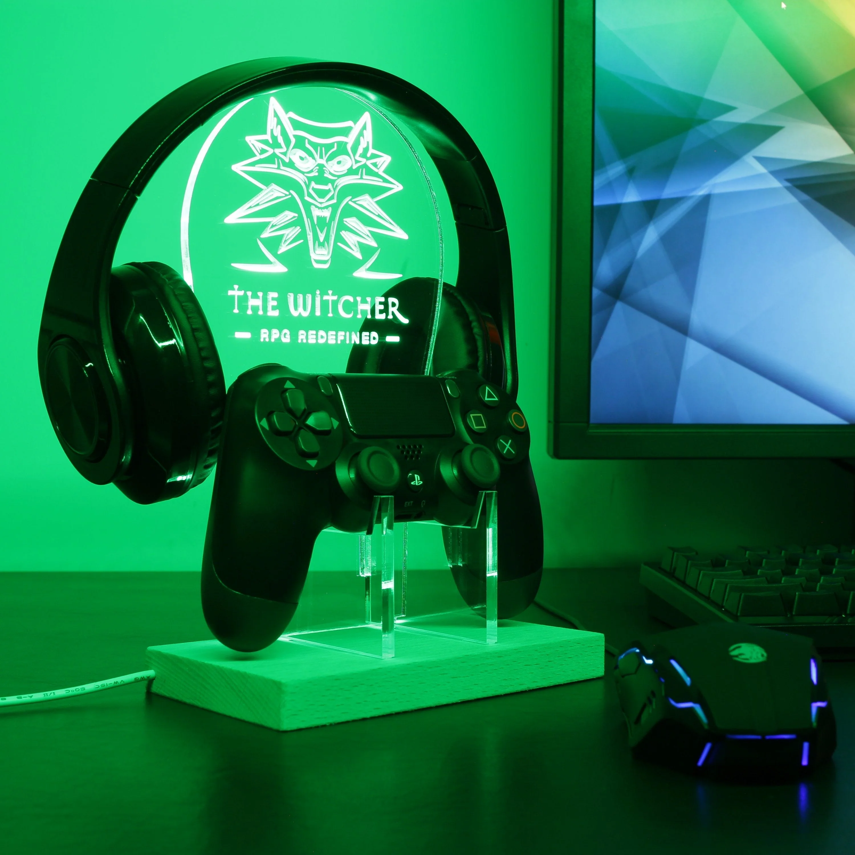 The Witcher 3 Game LED Gaming Headset Controller Stand - Image 2