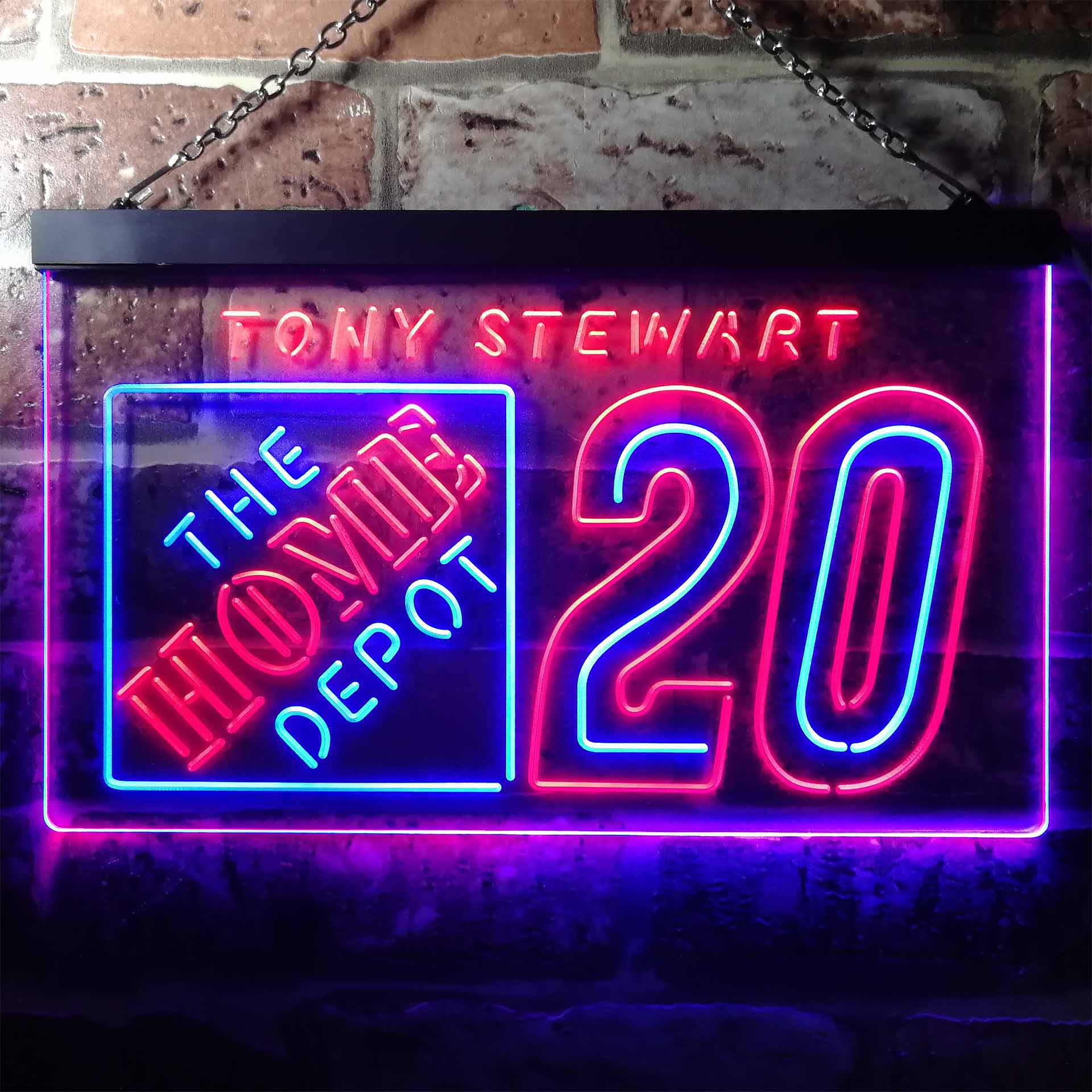 Tony Stewart #20 Racing Neon-Like LED Sign - Image 3