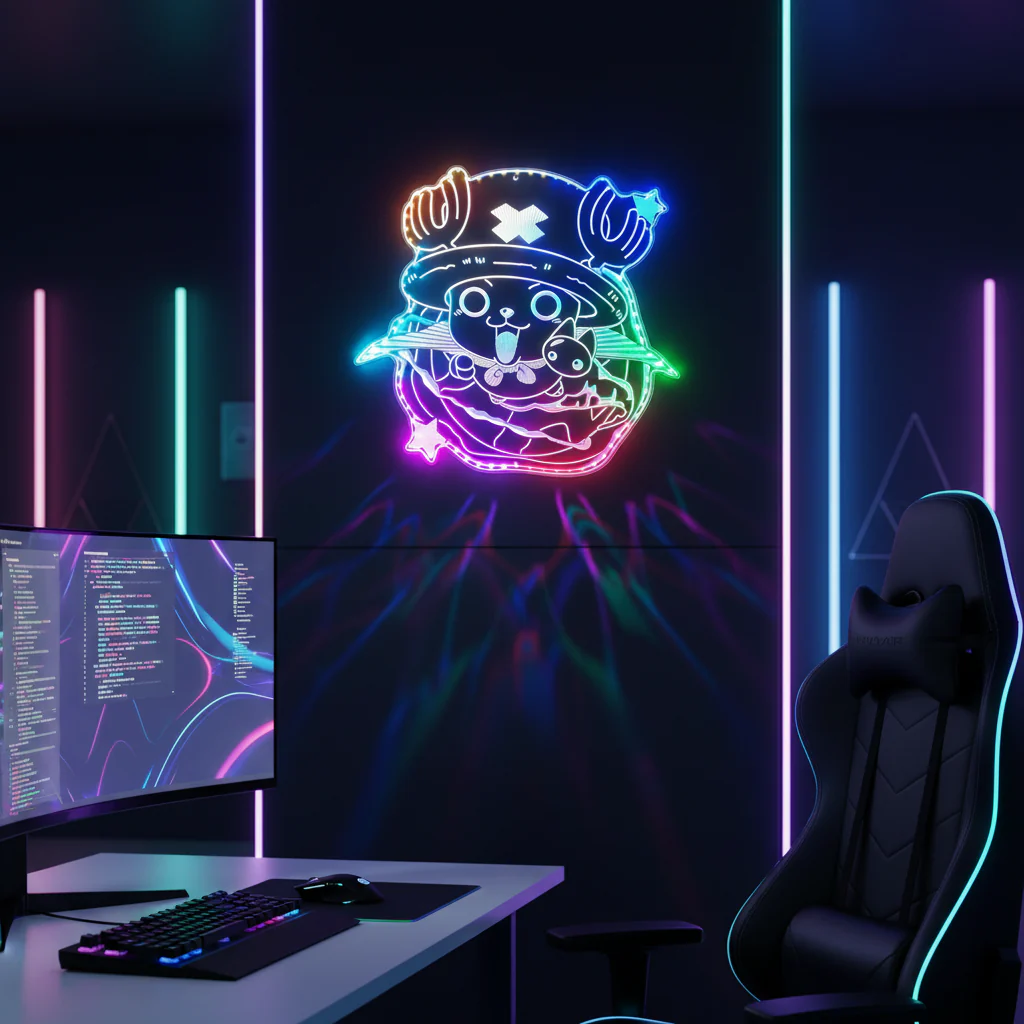 Tony Tony Chopper One Piece Neon LED Sign with Dynamic RGB Colors - Image 8