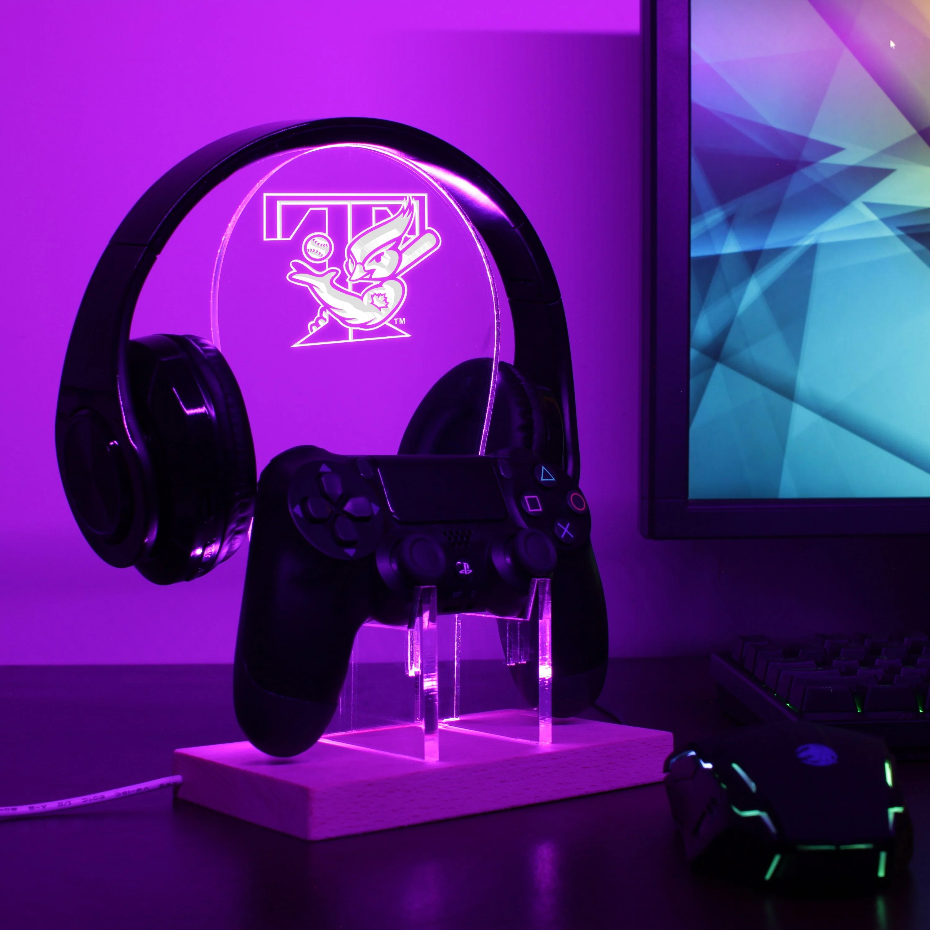 Toronto Blue Jays 2003 LED Gaming Headset Controller Stand - Image 3