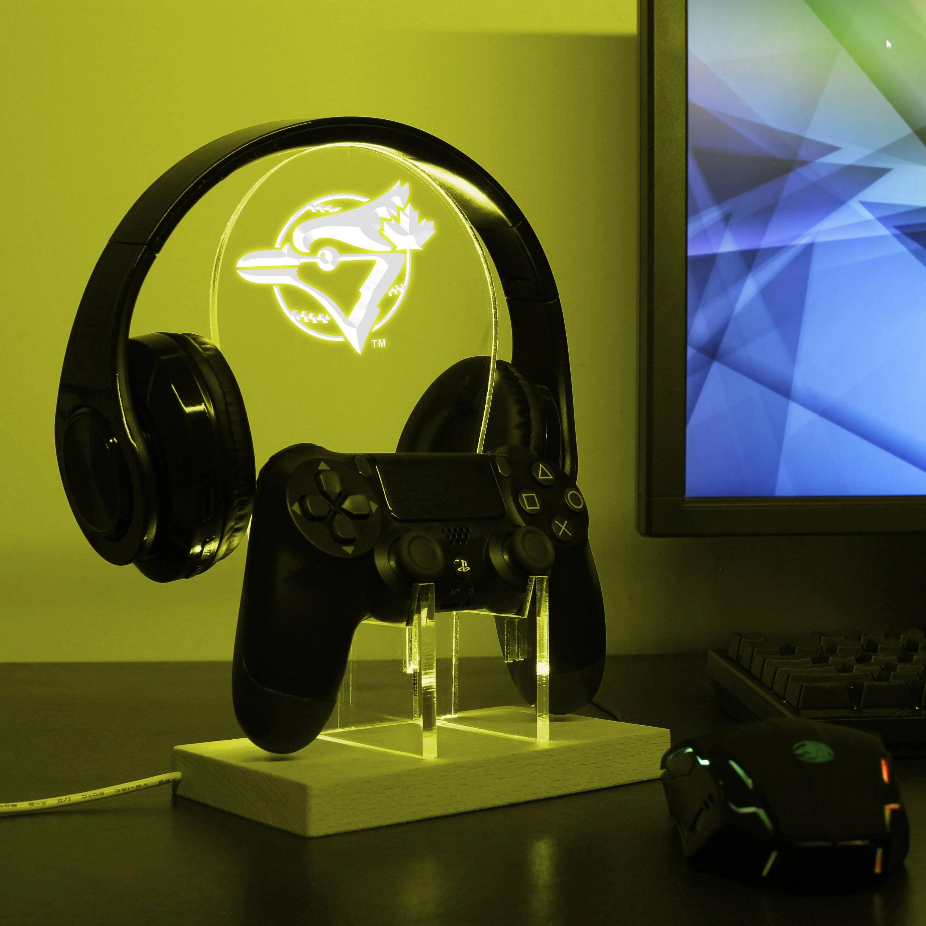 Toronto Blue Jays LED Gaming Headset Controller Stand - Image 3