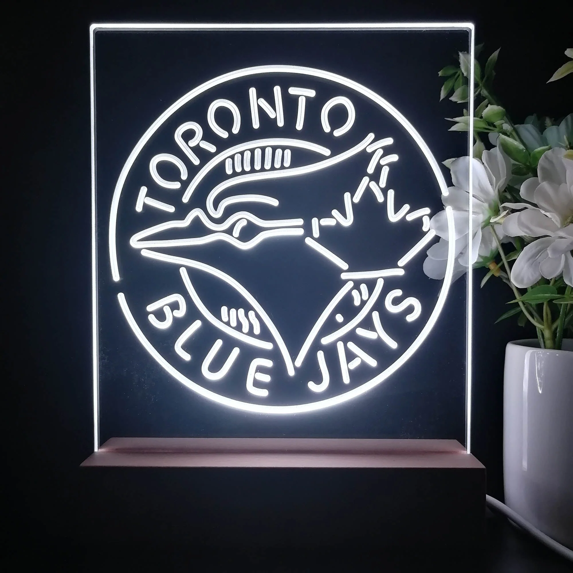 Toronto Blue Jays Neon Sign Table Top Lamp - Image 4