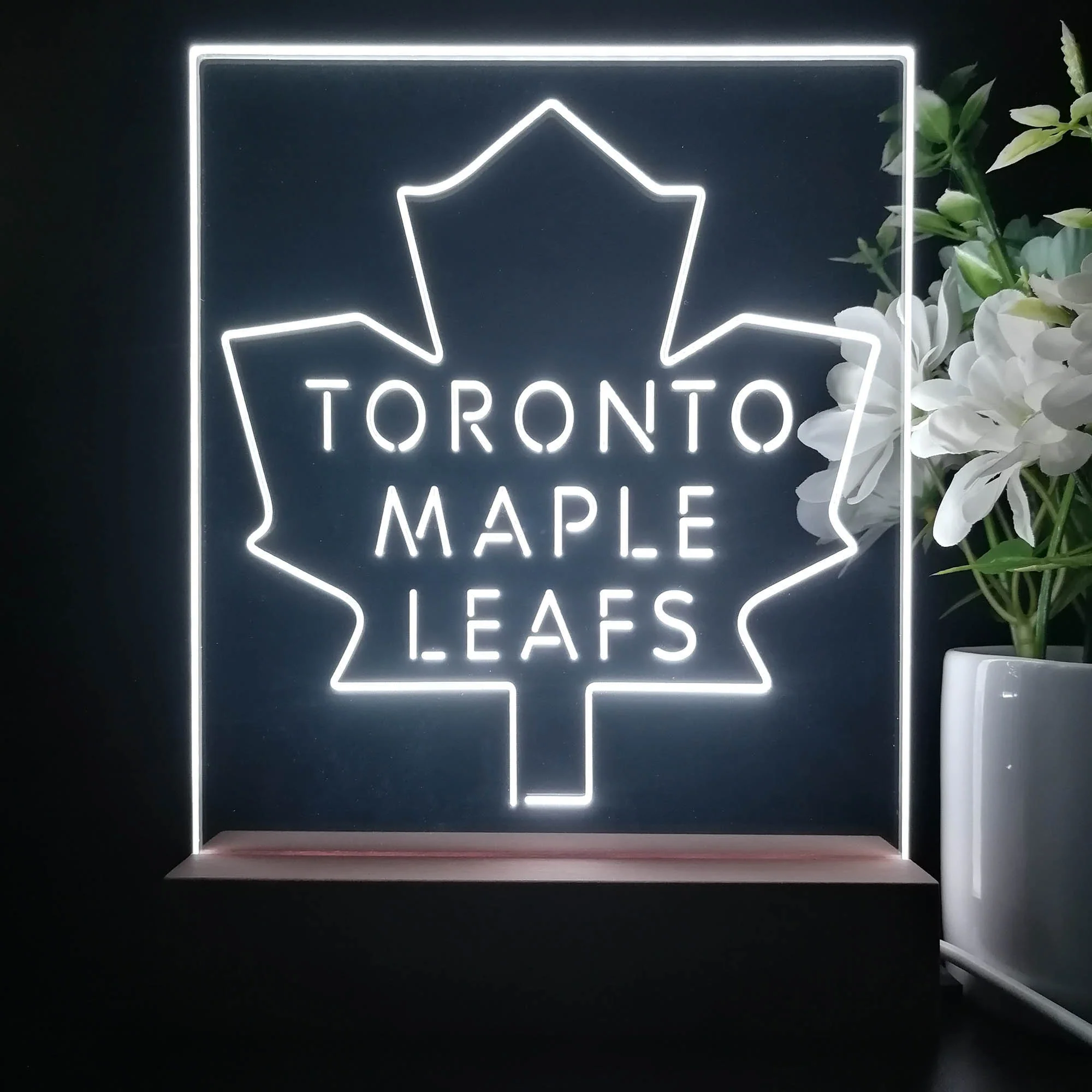 Toronto Maple Leafs Night Light Neon Pub Bar Lamp - Image 4
