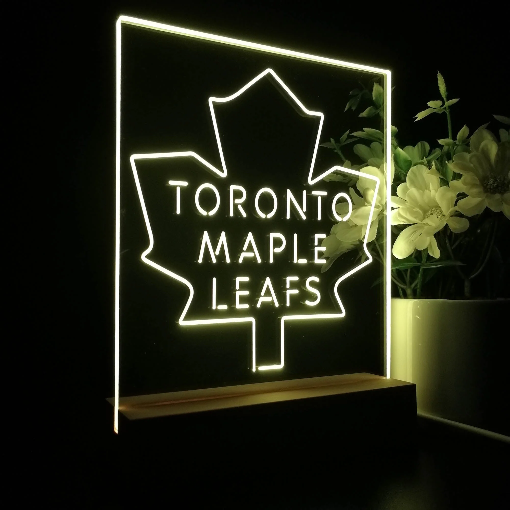 Toronto Maple Leafs Night Light Neon Pub Bar Lamp - Image 5