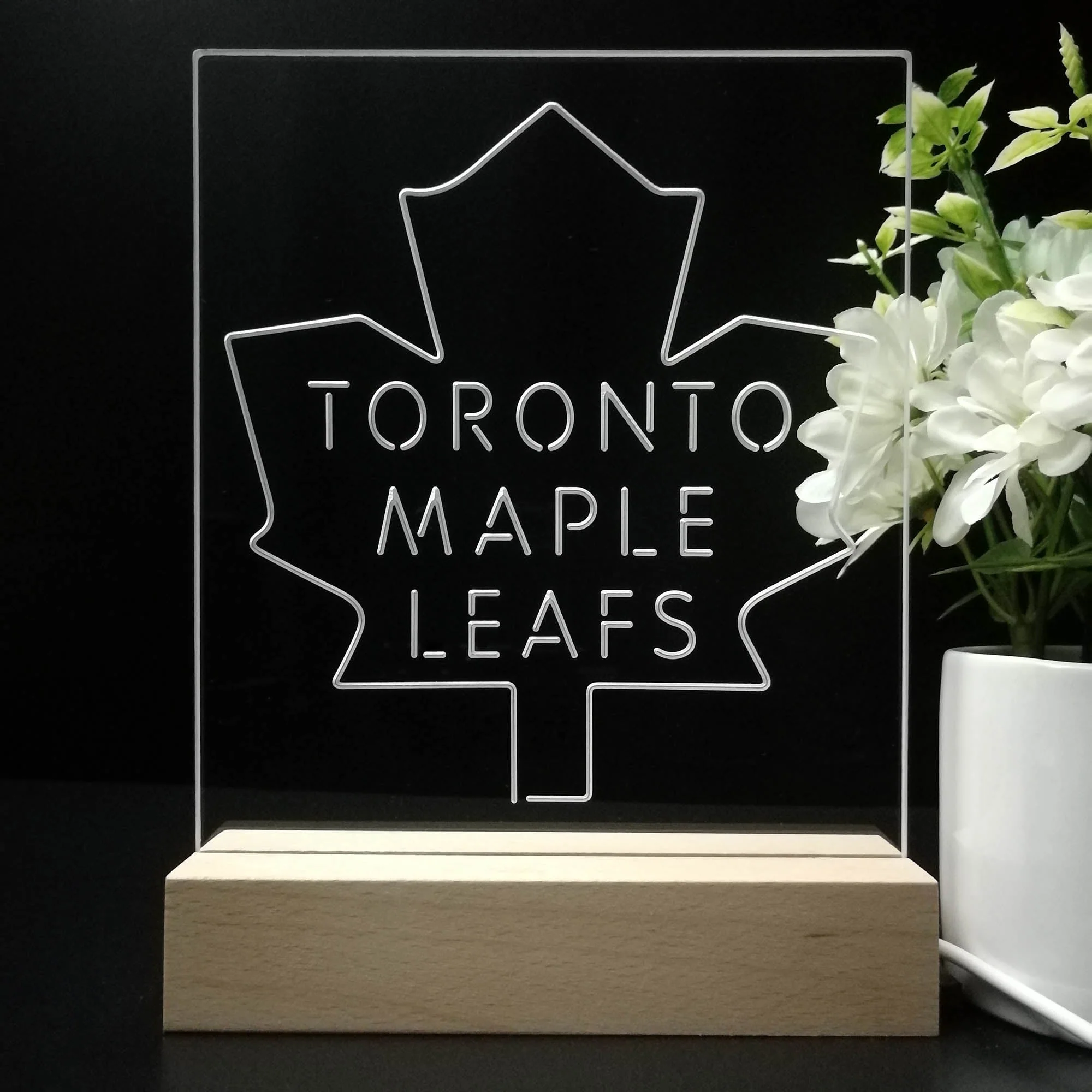 Toronto Maple Leafs Night Light Neon Pub Bar Lamp - Image 8