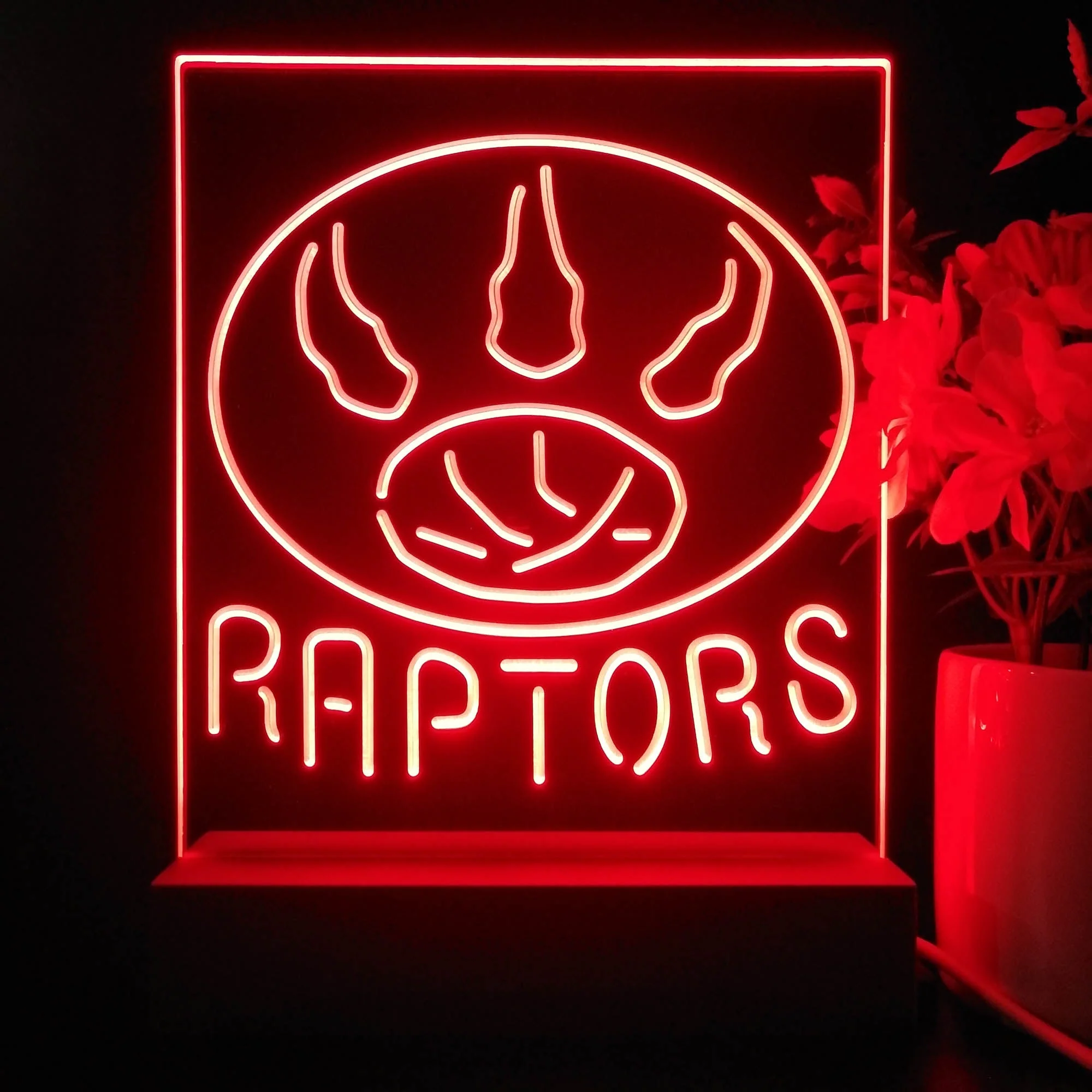 Toronto Raptors Neon Sign Table Top Lamp - Image 3