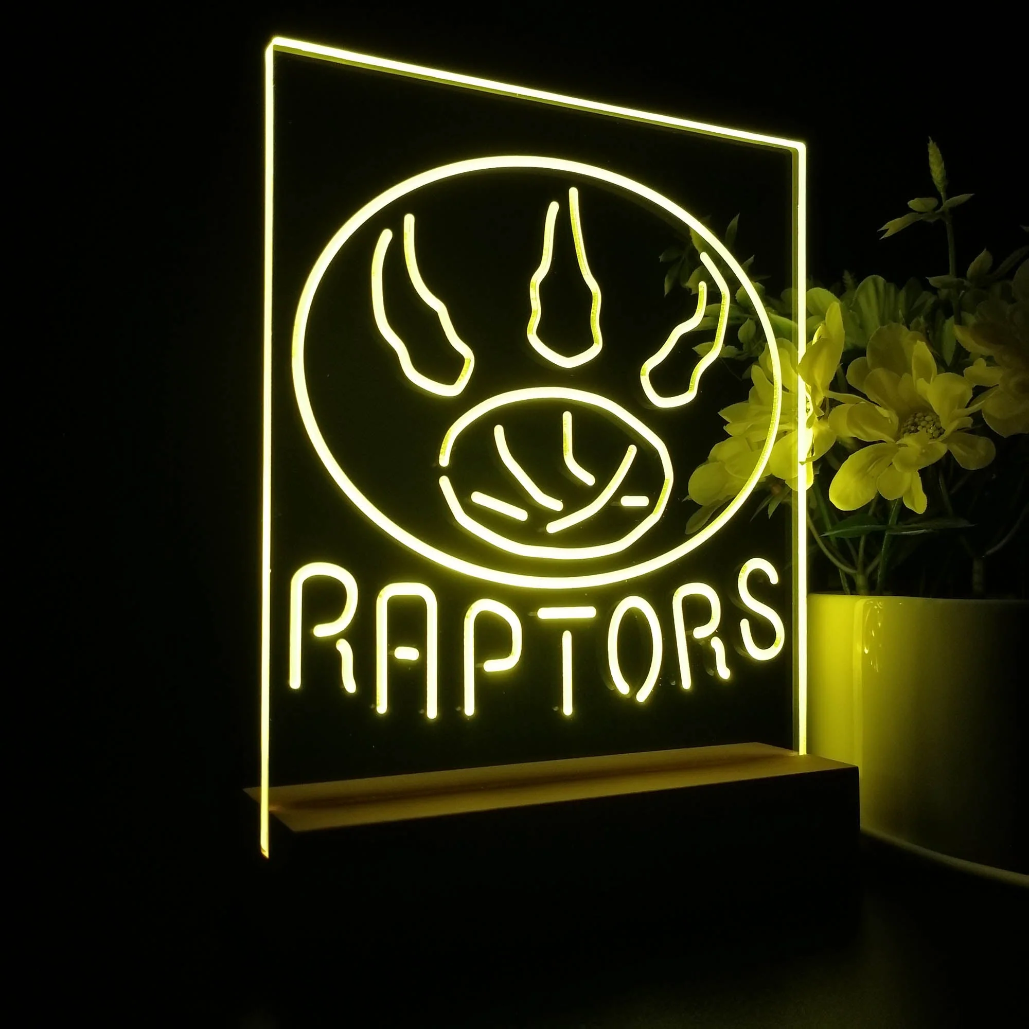 Toronto Raptors Neon Sign Table Top Lamp - Image 5