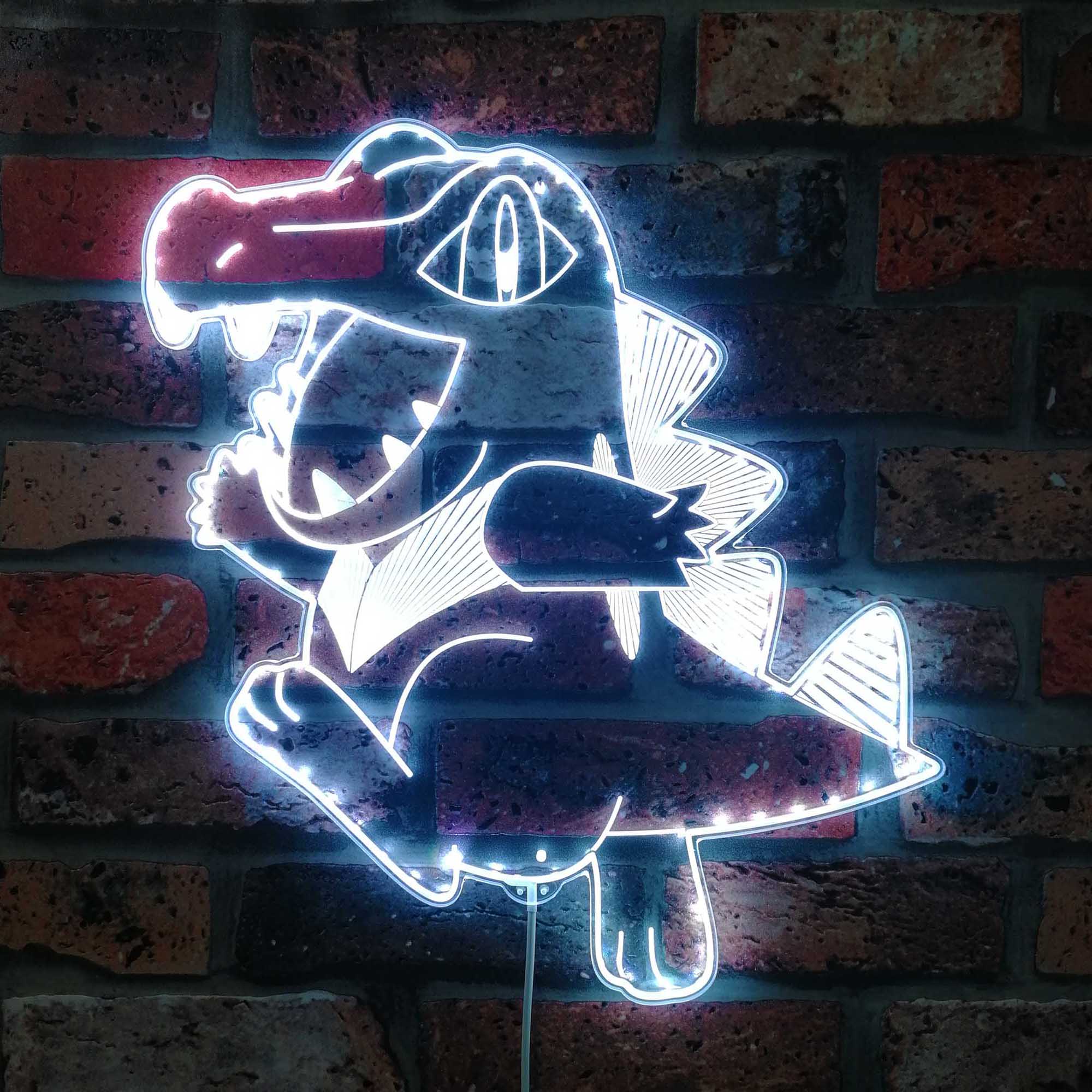 Totodile Neon LED Sign with Dynamic RGB Colors - Image 5