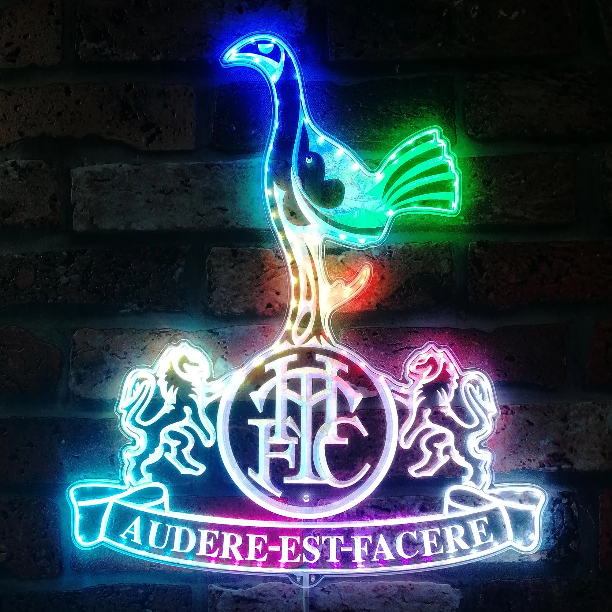 Tottenham Hotspur UK Football Neon LED Sign with Dynamic RGB Colors