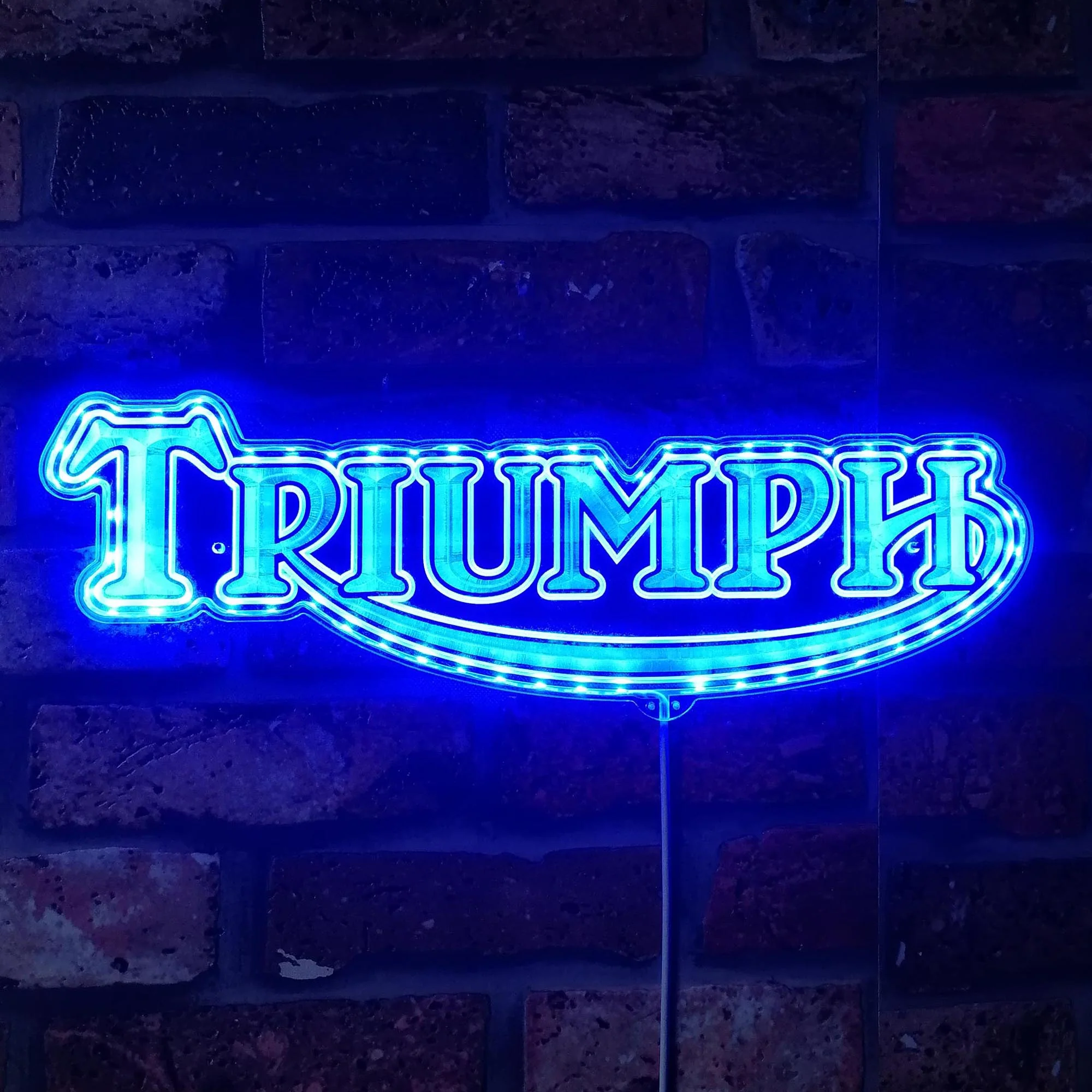 Motorcycles Garage Neon RGB Edge Lit LED Sign - Image 4