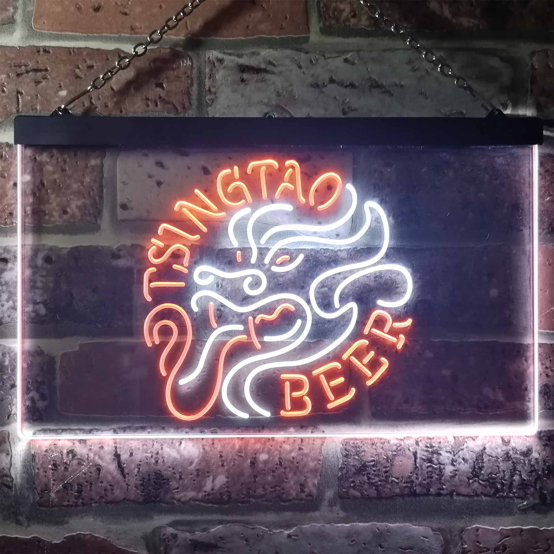Tsingtao Beer Dragon Man Cave Home Bar Neon Light LED Sign - Image 10