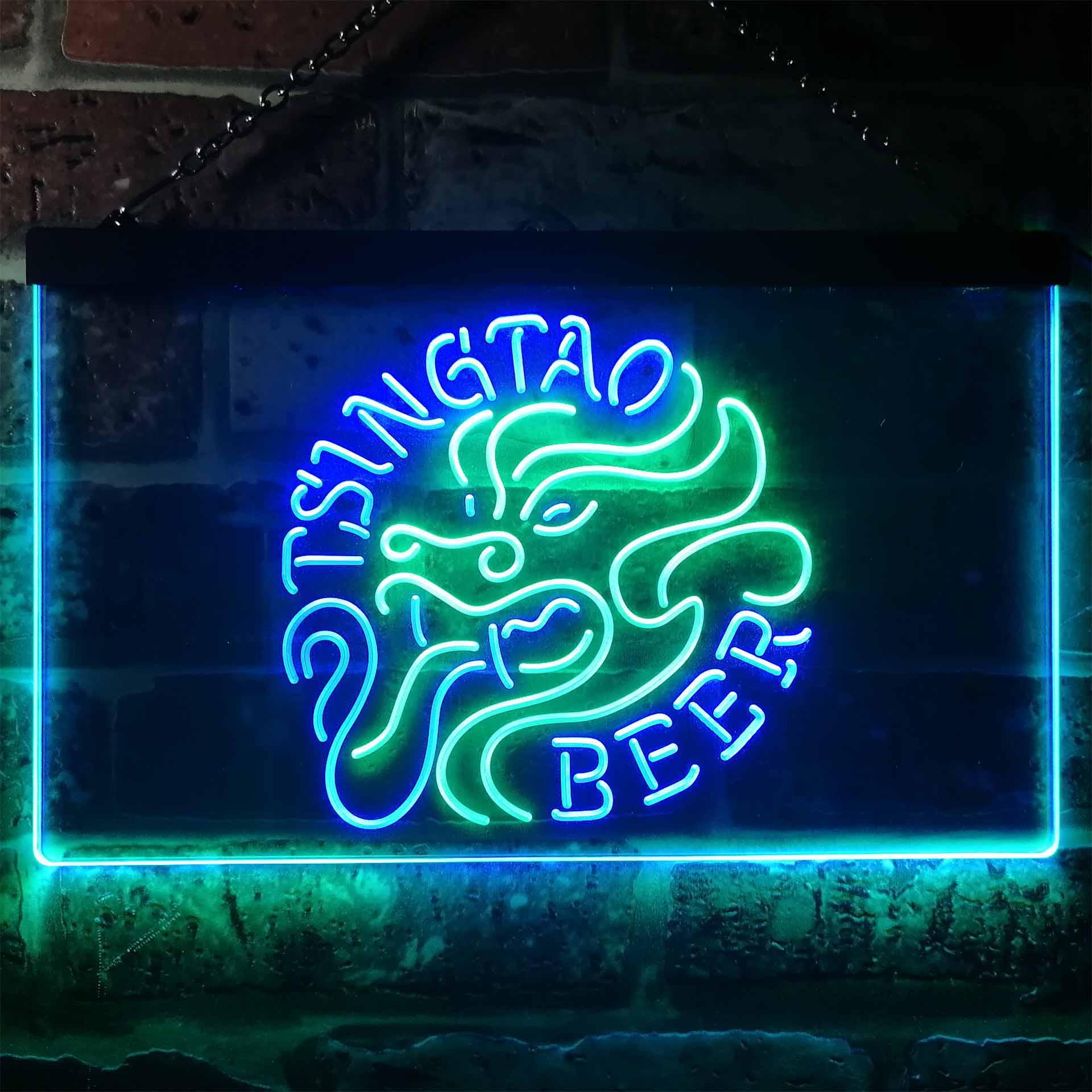 Tsingtao Beer Dragon Man Cave Home Bar Neon Light LED Sign - Image 5
